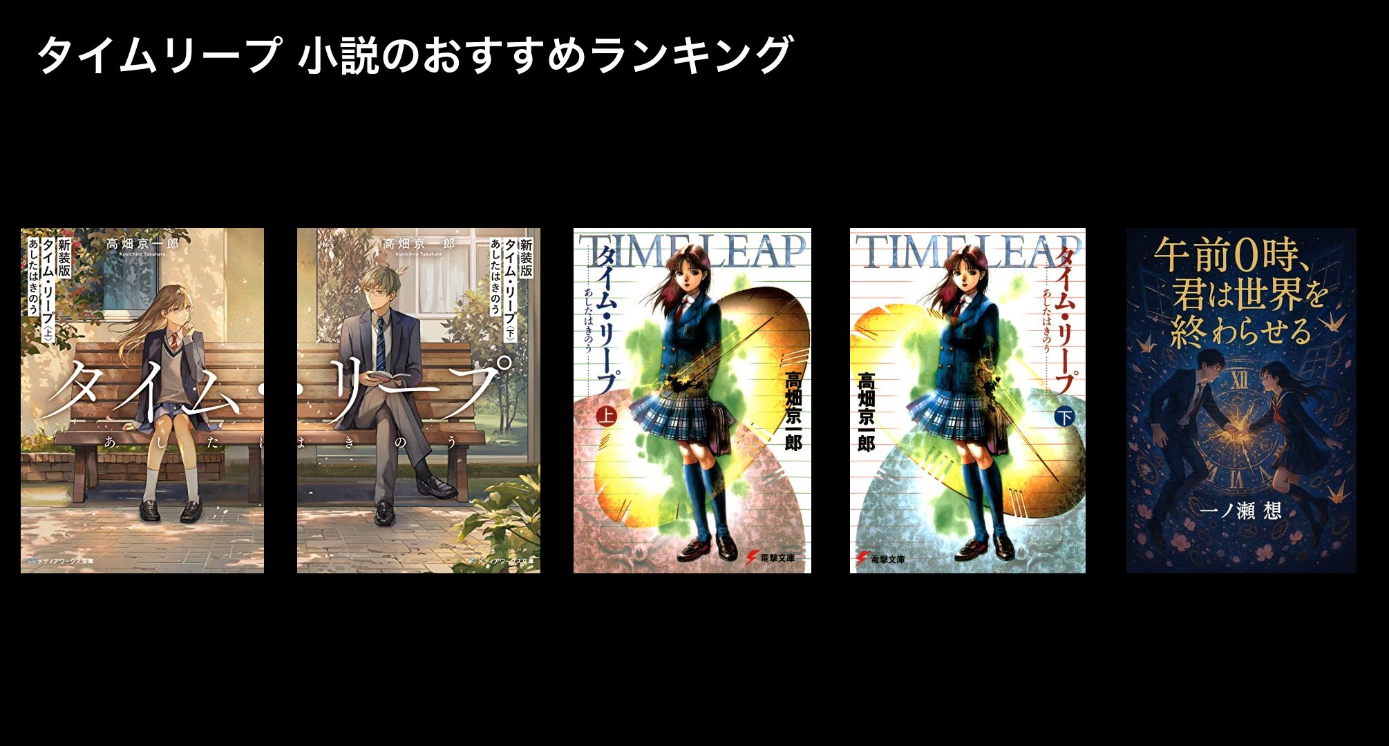 タイムリープ 小説のおすすめランキング