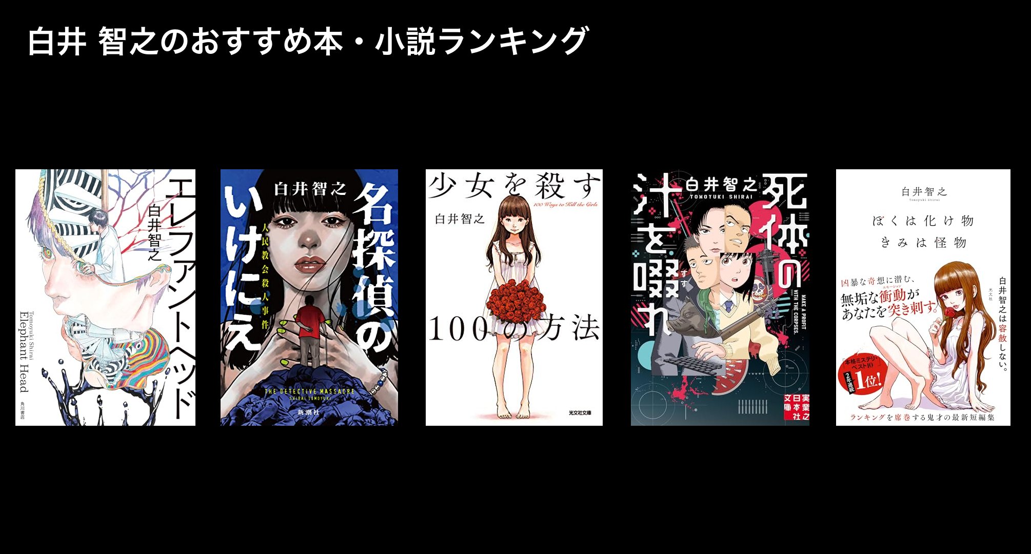 白井 智之のおすすめ本・小説ランキング