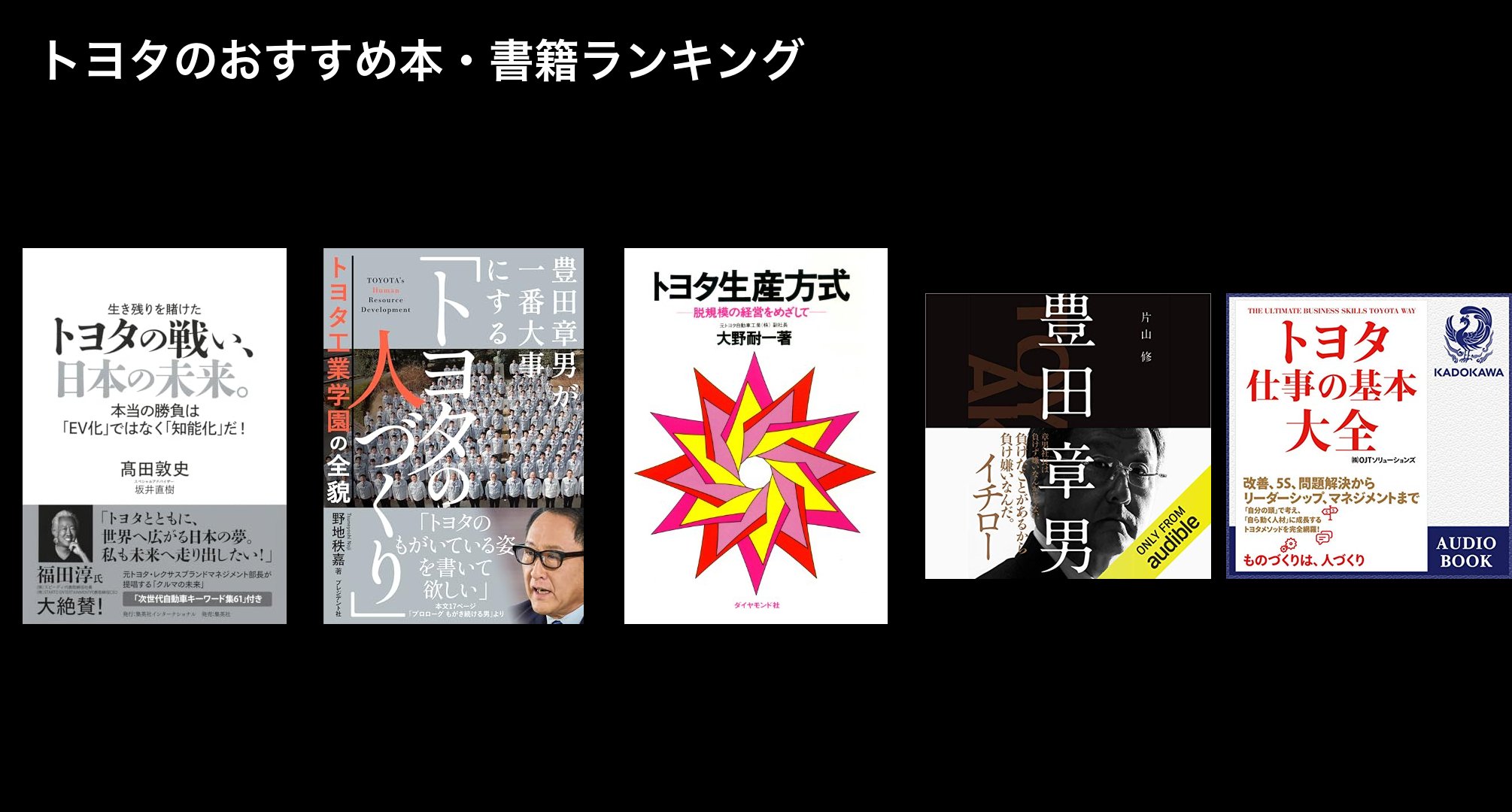 トヨタのおすすめ本・書籍ランキング
