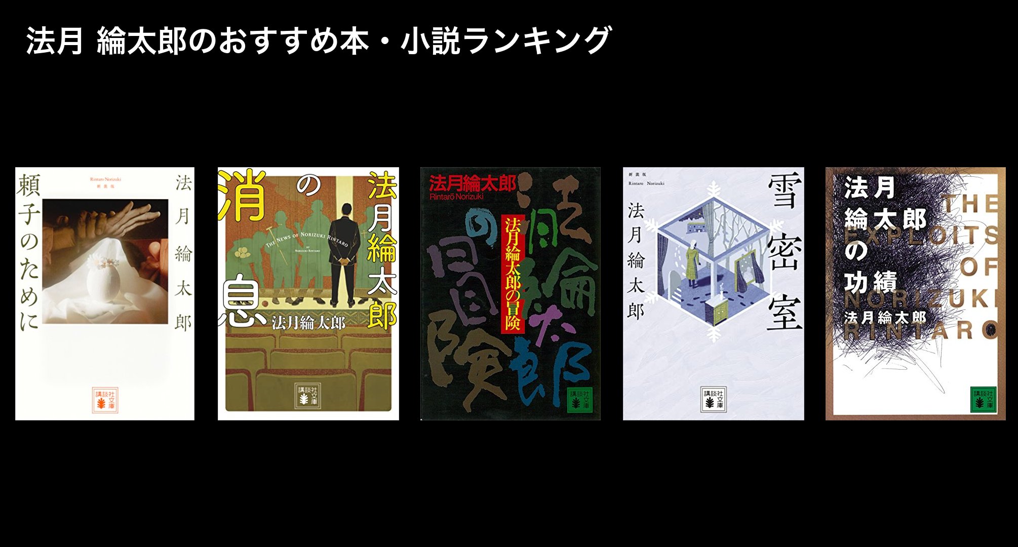 法月 綸太郎のおすすめ本・小説ランキング