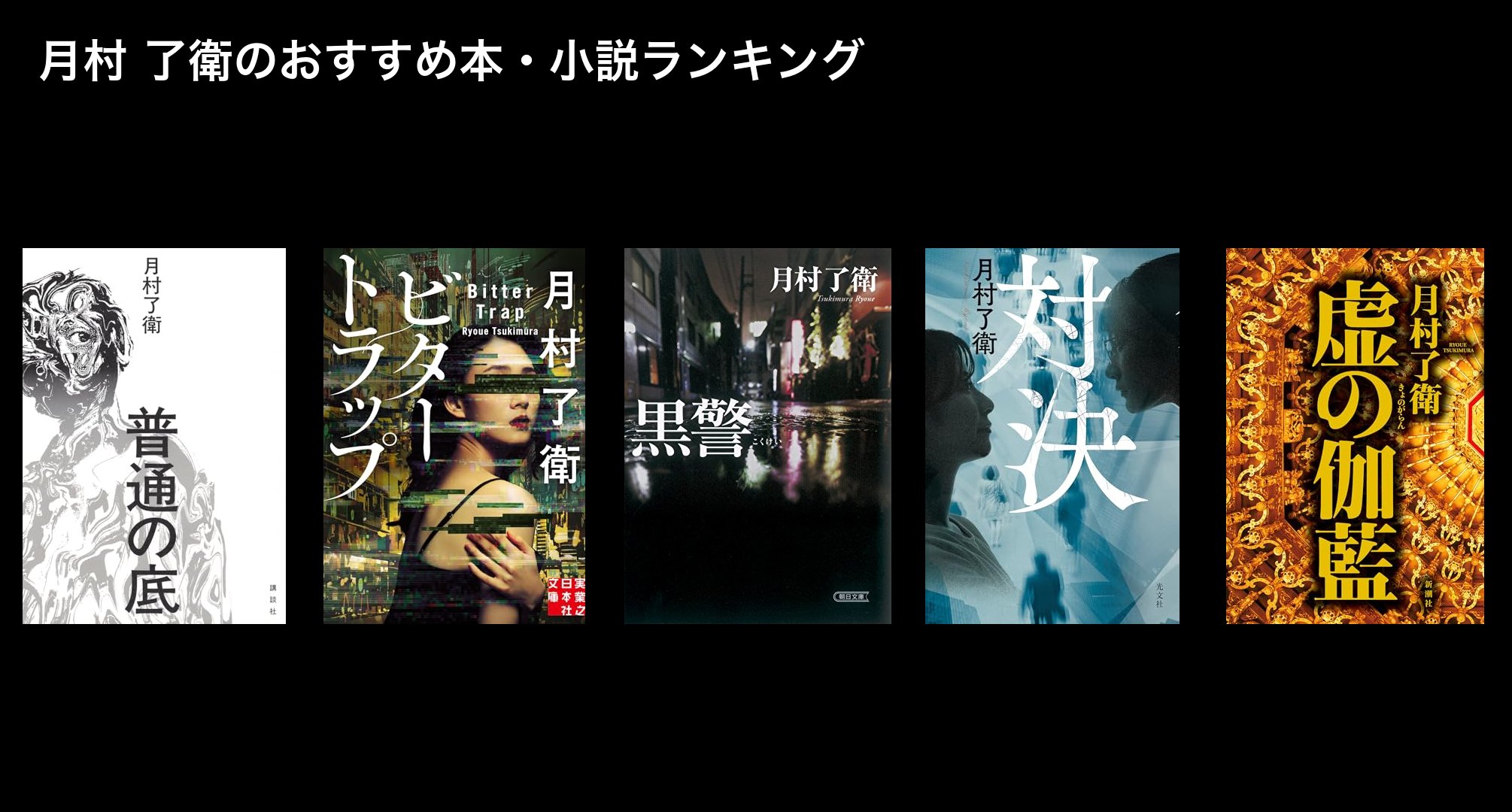 月村 了衛のおすすめ本・小説ランキング