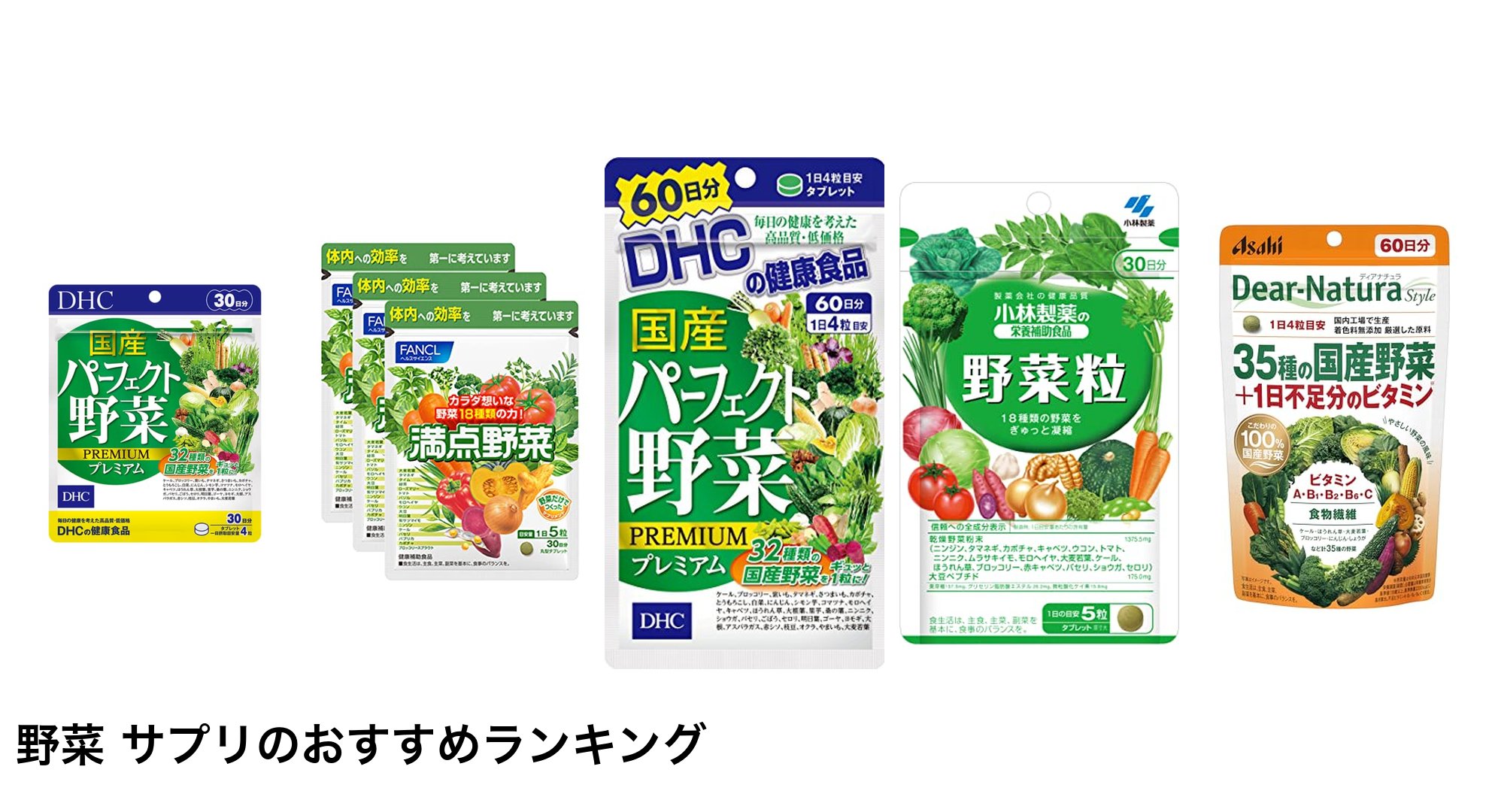 野菜 サプリのおすすめランキング
