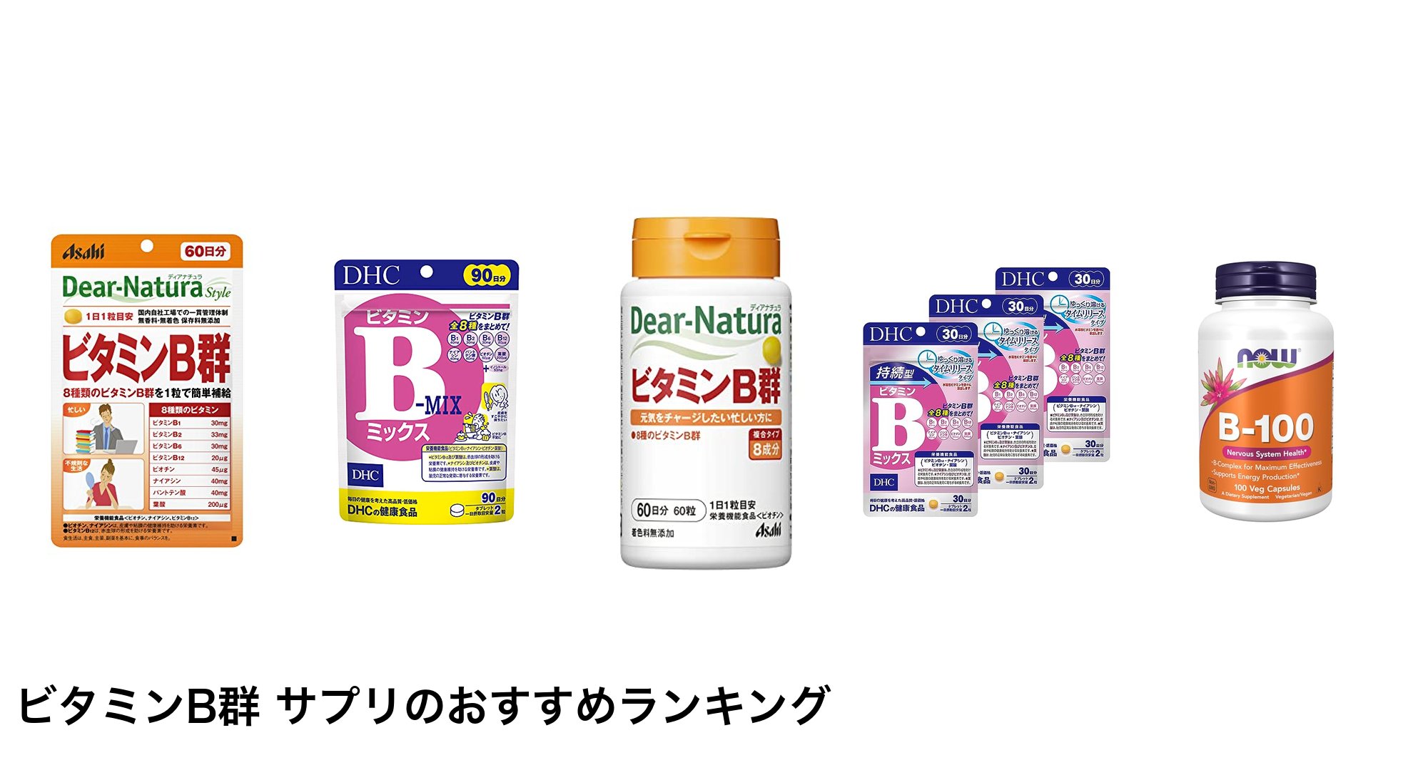 ビタミンB群 サプリのおすすめランキング
