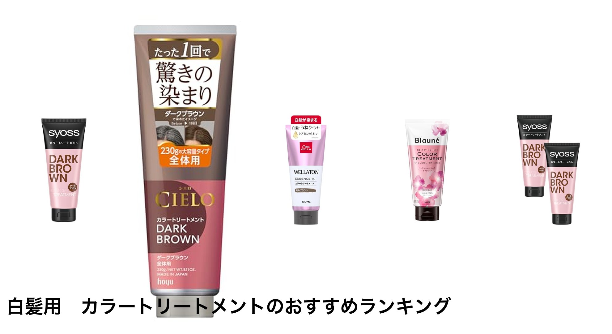 白髪用 カラートリートメントのおすすめランキング