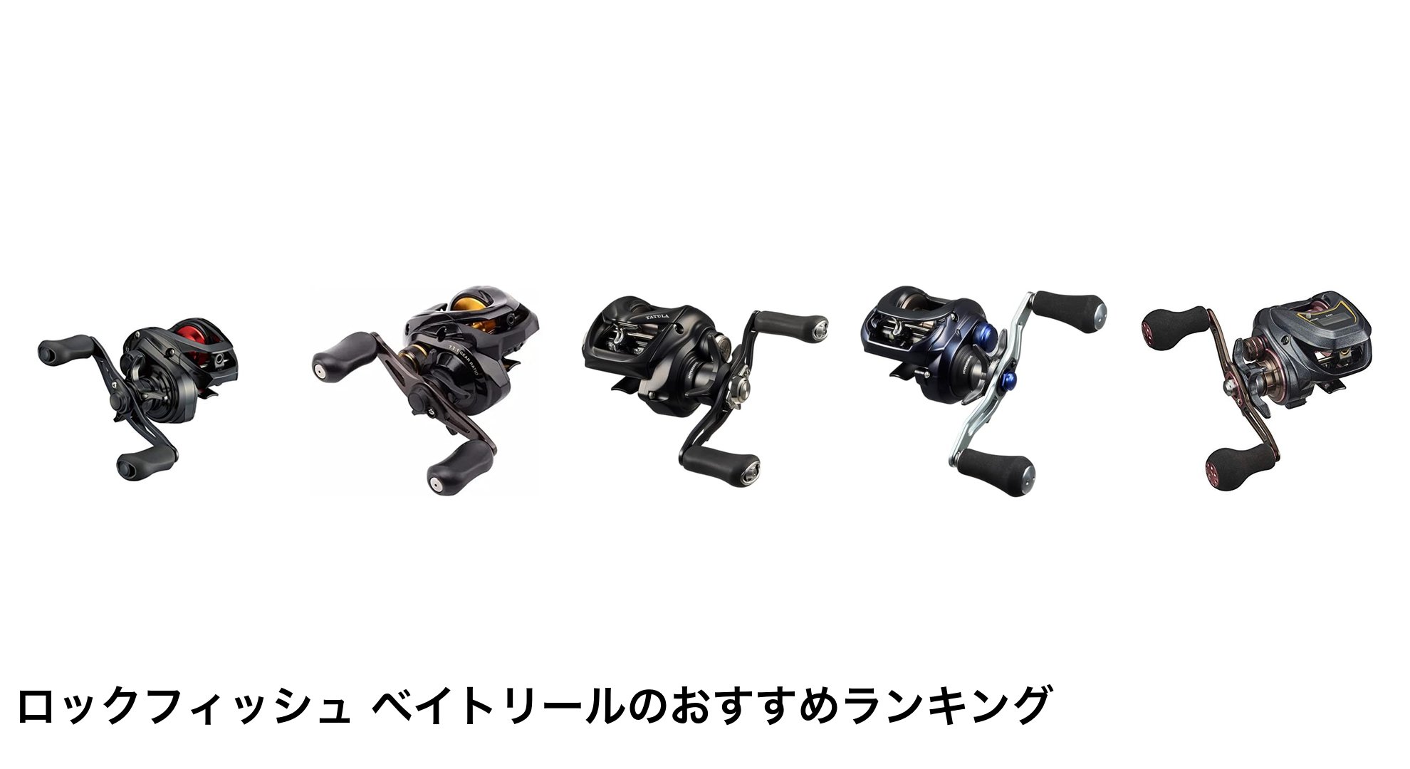 ロックフィッシュ ベイトリールのおすすめランキング