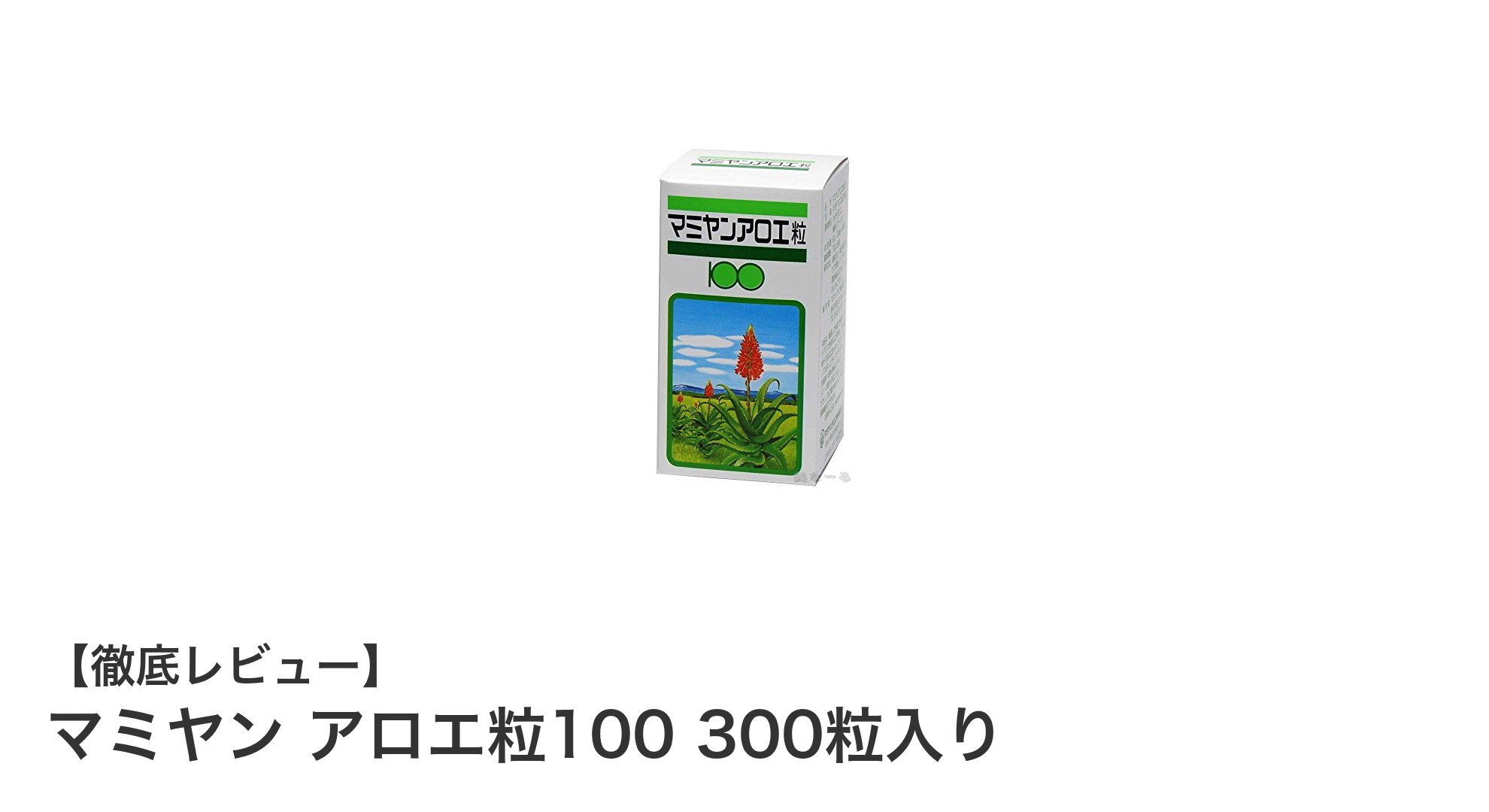 毎日の健康と美容をサポート!マミヤン アロエ粒100の魅力に迫る