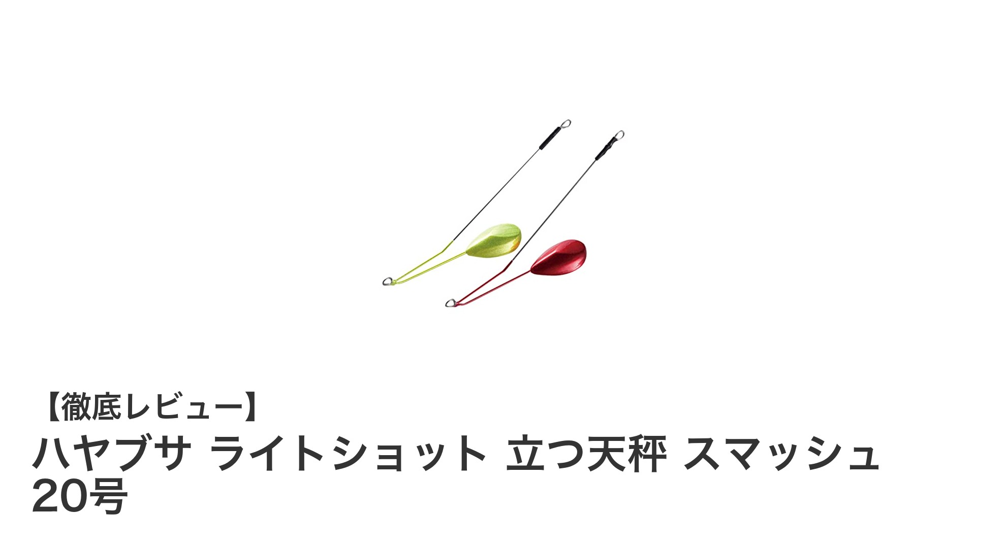 ハヤブサ ライトショット 立つ天秤 スマッシュ 20号で狙う大型キス釣りの新定番！
