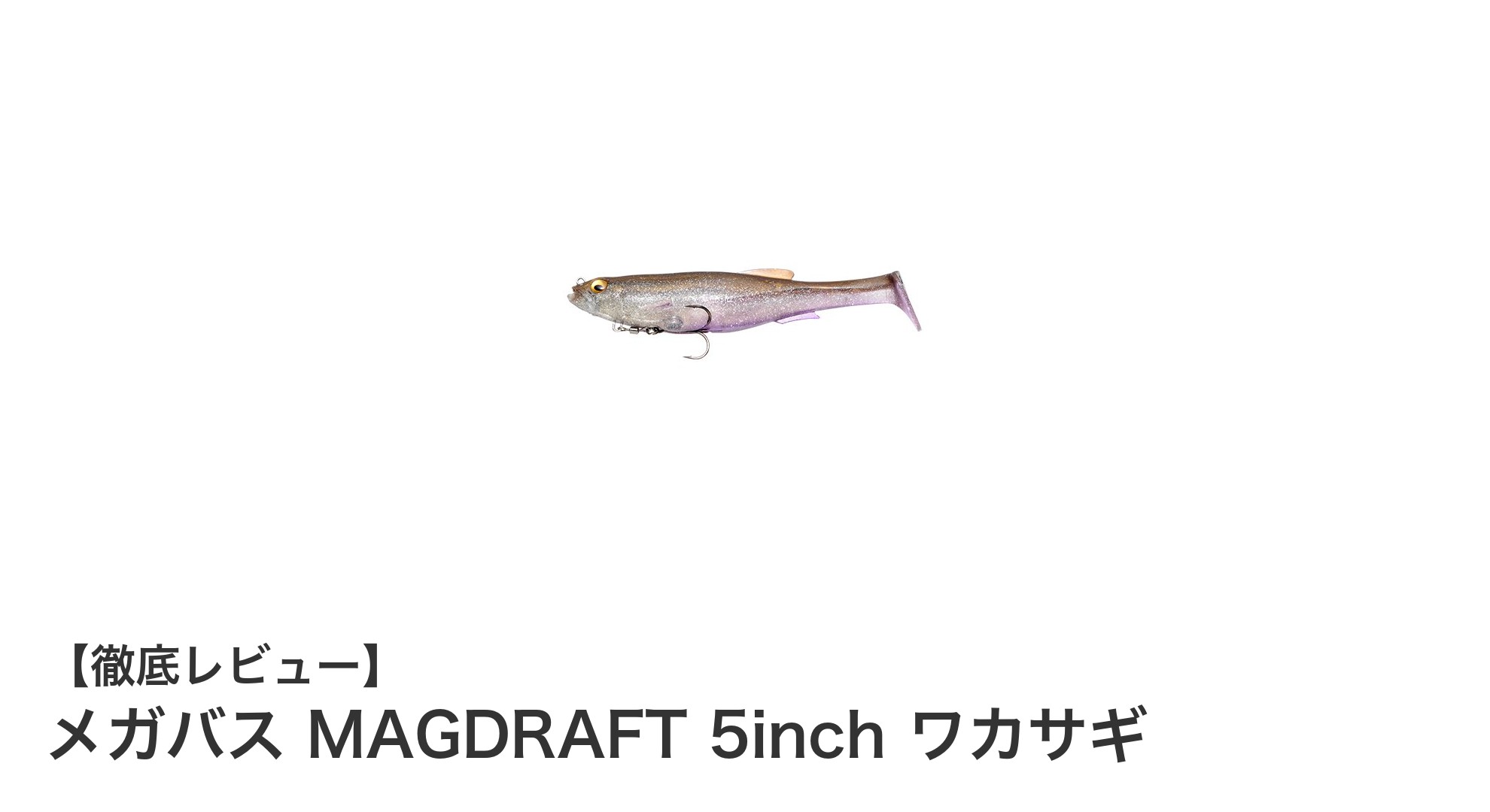メガバスMAGDRAFT 5inchワカサギで狙う高精度スイムベイトの新境地