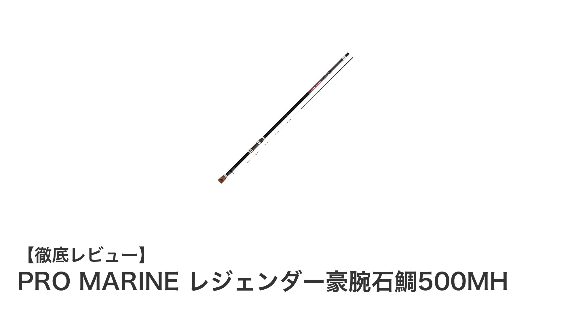 驚異のパワーと軽さを兼ね備えたPRO MARINE レジェンダー豪腕石鯛500MHの魅力