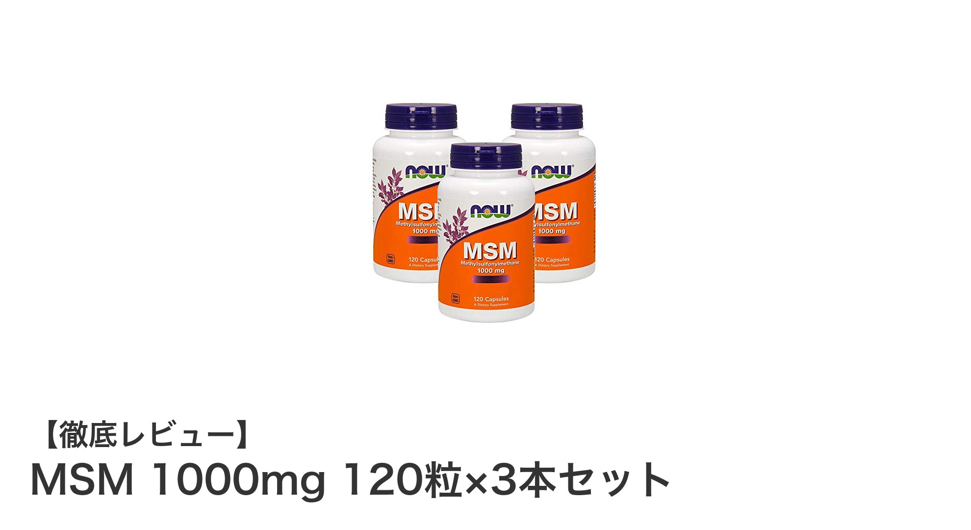 高濃度MSMで健康習慣をサポート！お得な120粒×3本セットの魅力とは？