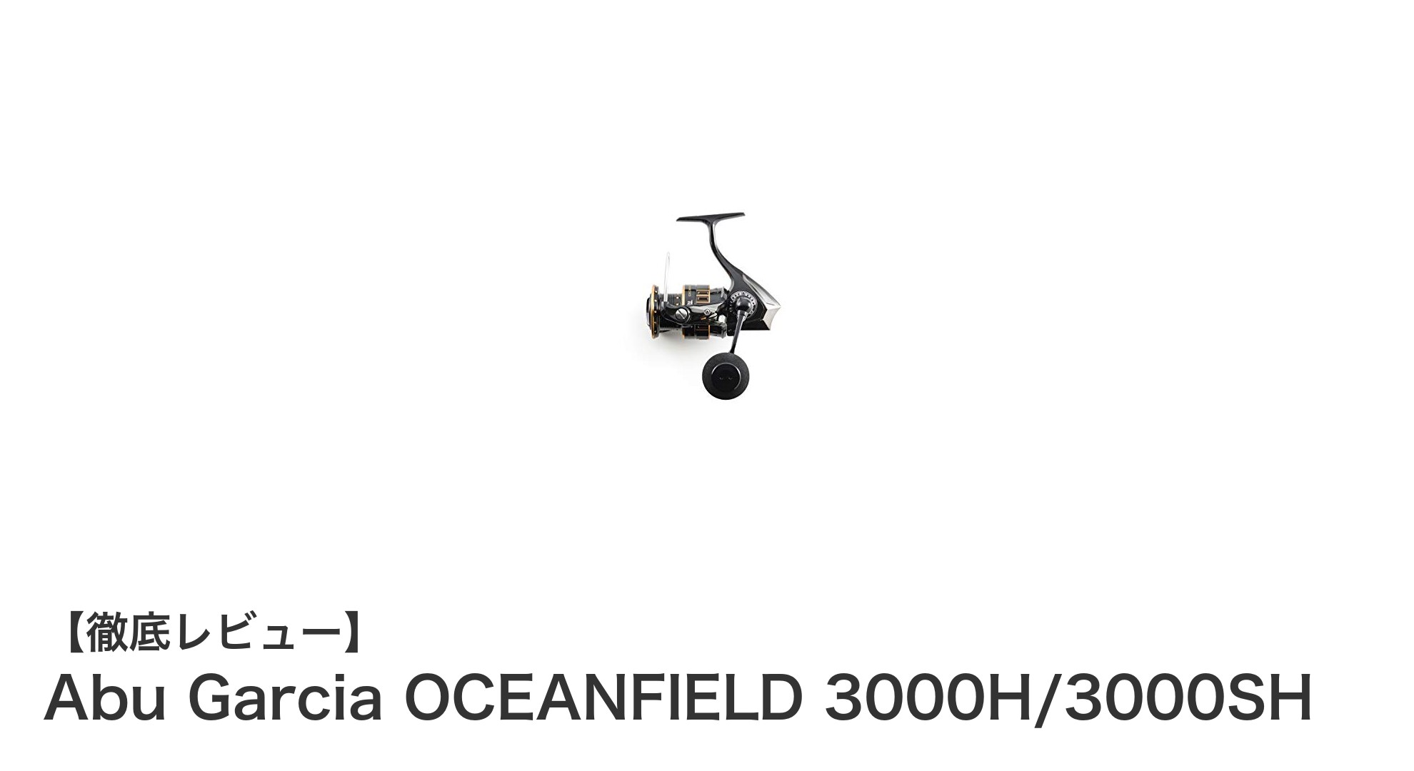 Abu Garcia OCEANFIELD 3000H/3000SHで狙う!ロックフィッシュ専用スピニングリールの決定版
