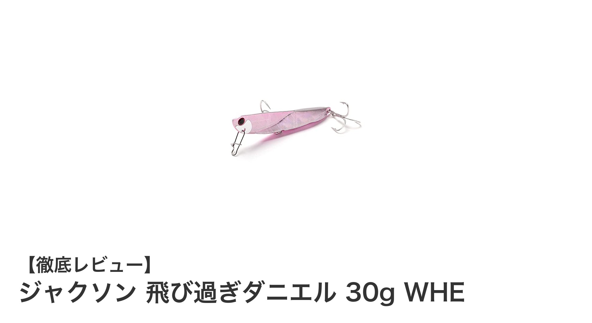 ジャクソン 飛び過ぎダニエル 30g WHEで狙う！シーバス＆ヒラメ攻略の新定番ルアー