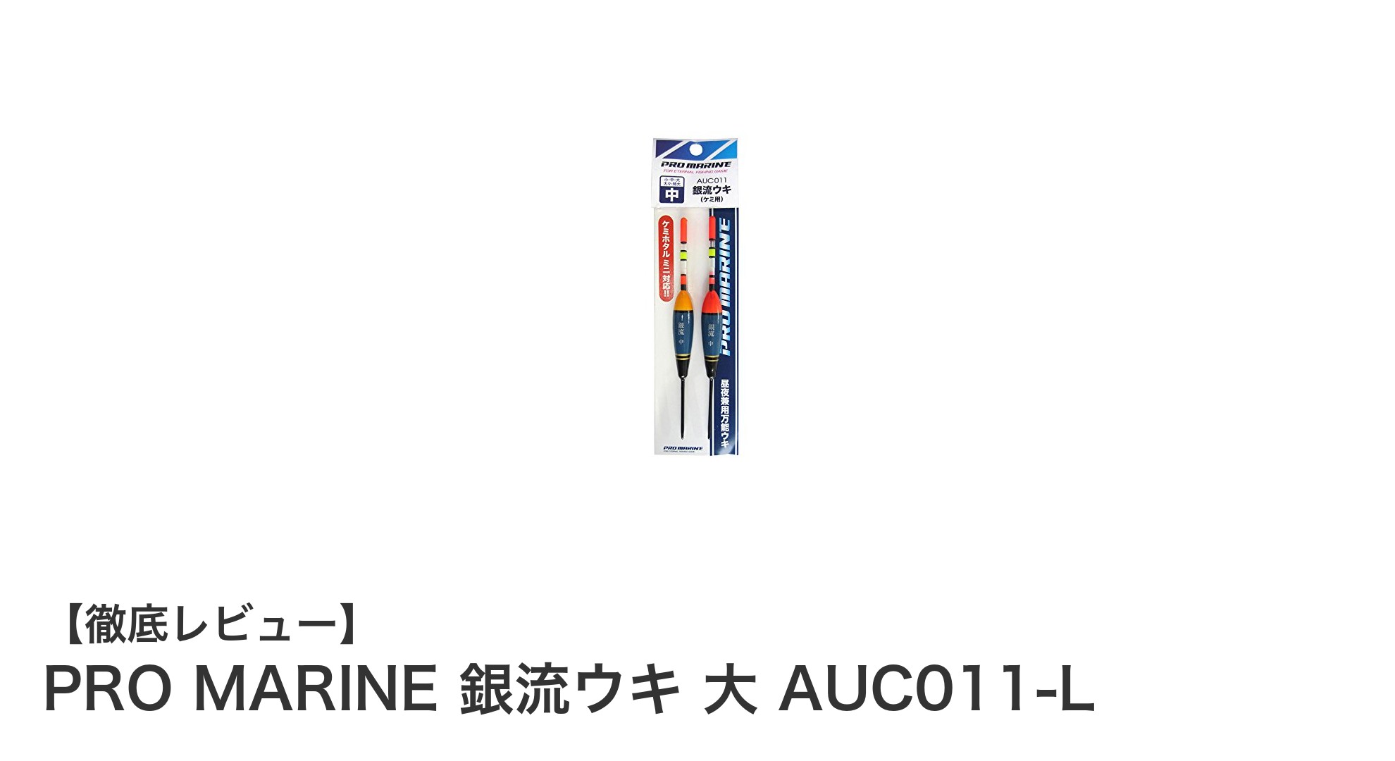 視認性抜群！PRO MARINE 銀流ウキ 大 AUC011-Lの魅力徹底解説