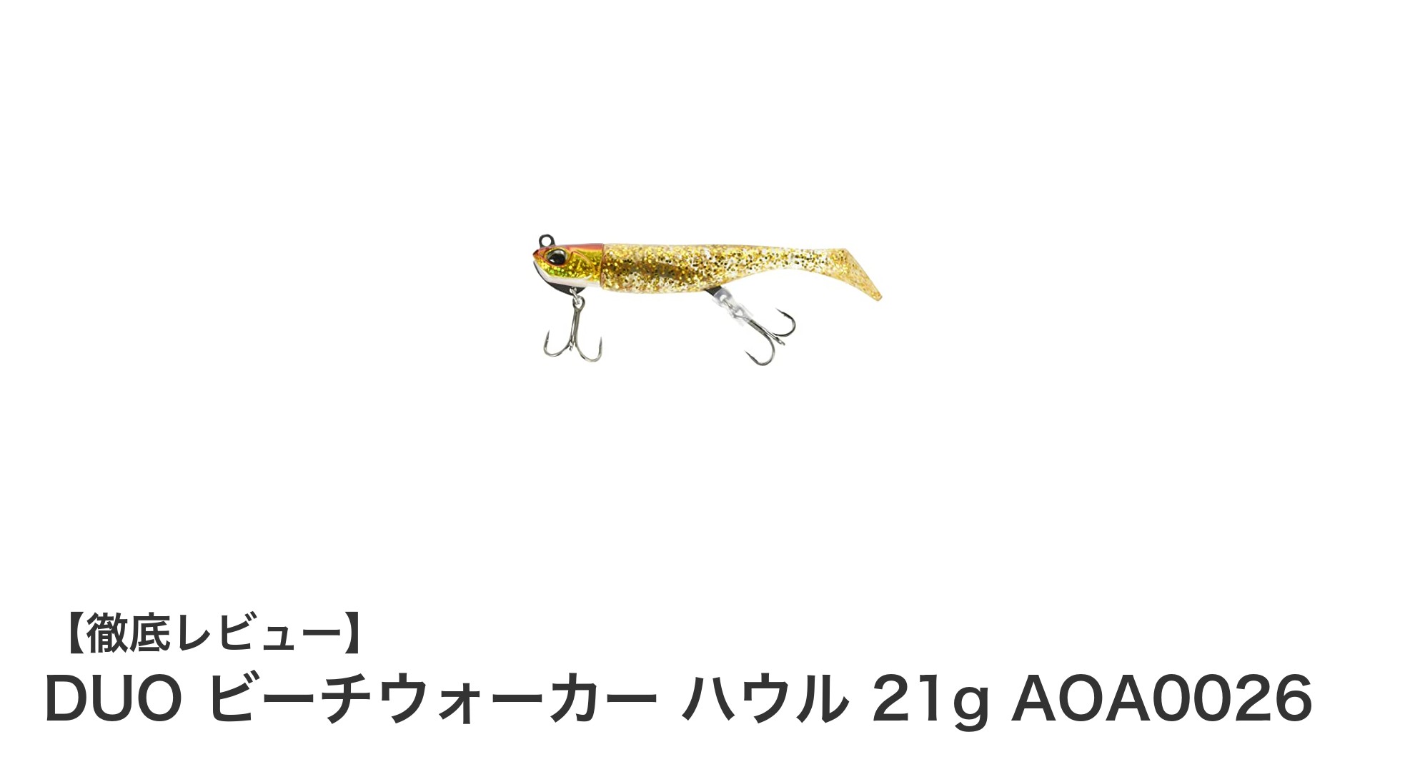 DUO ビーチウォーカー ハウル 21g AOA0026で狙うヒラメ・マゴチの最強ワームルアー