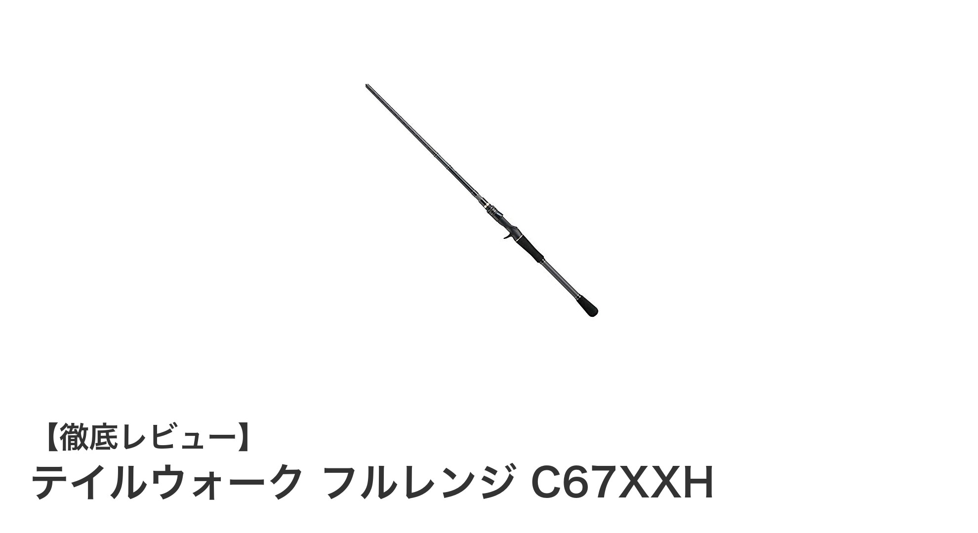テイルウォーク フルレンジ C67XXHで挑むビッグベイトゲームの新境地