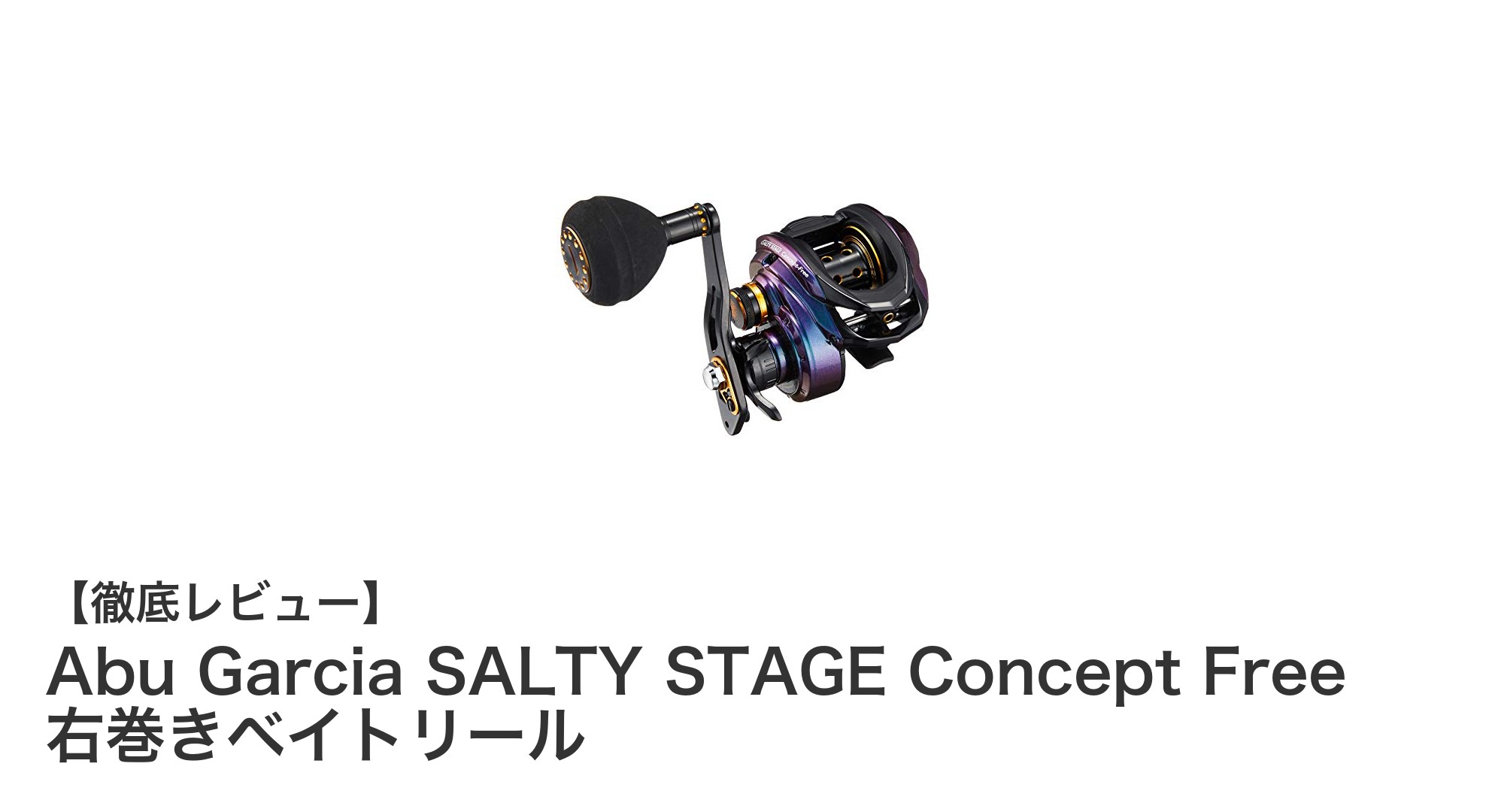 軽さとパワーを両立！Abu Garcia SALTY STAGE Concept Free 右巻きベイトリールの魅力徹底解説
