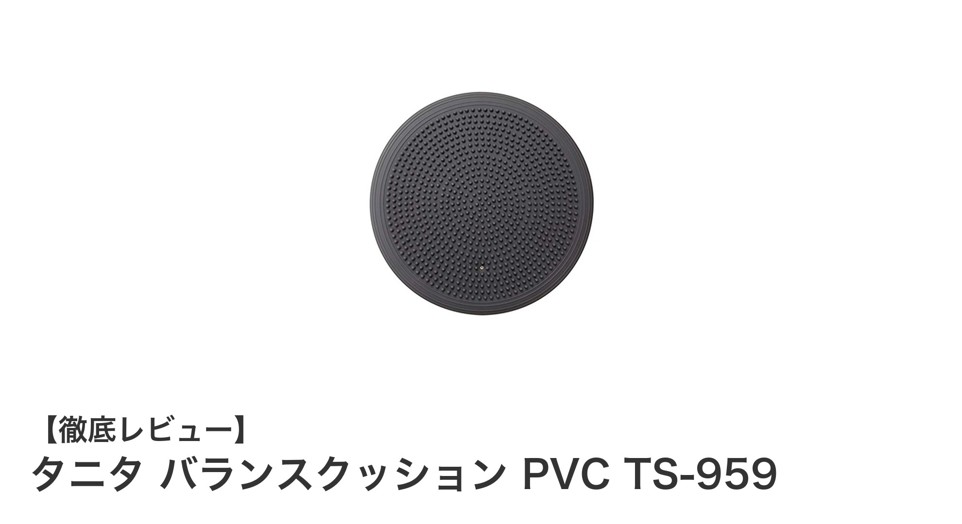 初心者に最適！タニタのバランスクッションで手軽にバランス力アップ
