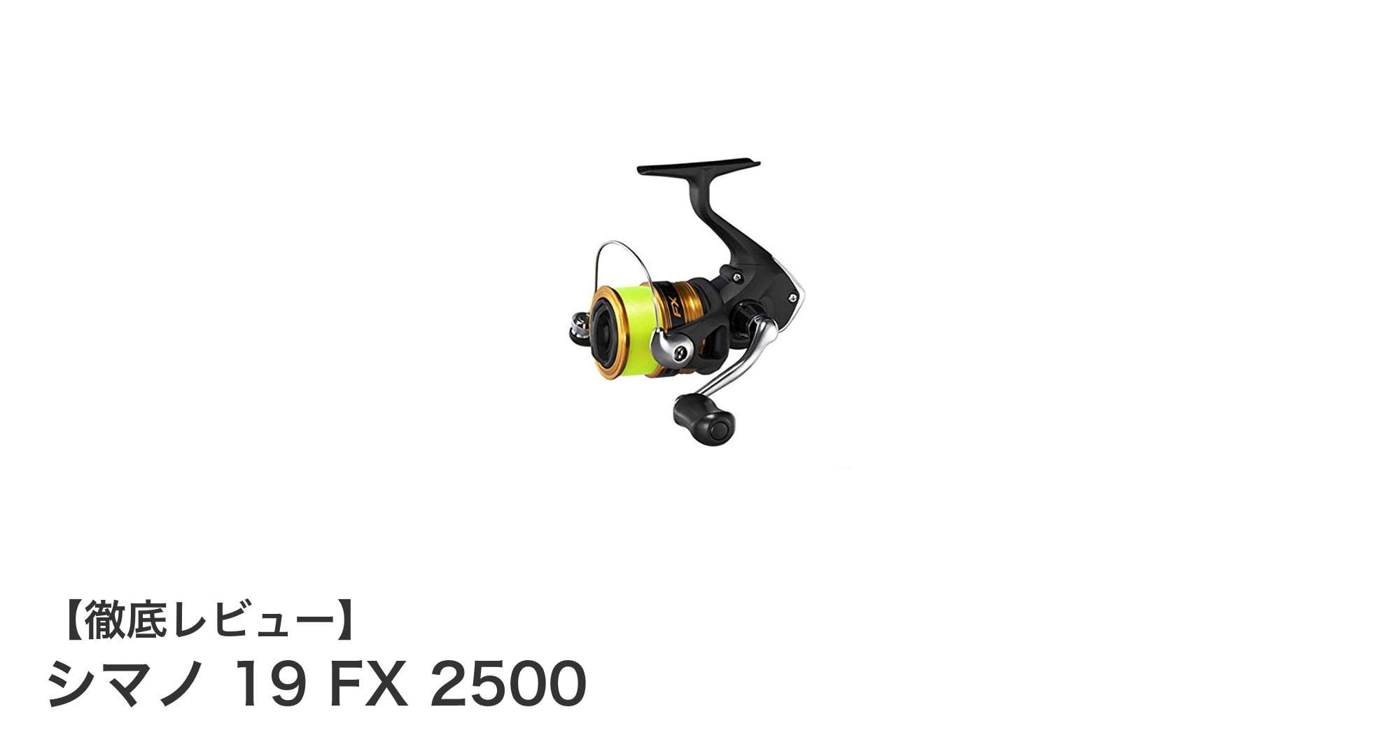 軽量で使いやすい！シマノ 19 FX 2500リールの魅力を徹底解説
