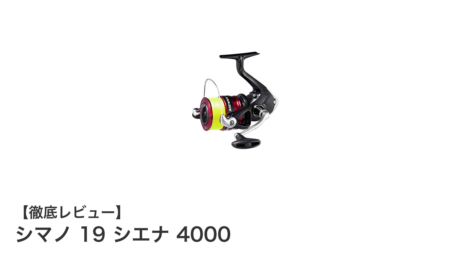 シマノ 19 シエナ 4000:多彩な釣りに対応する軽量スピニングリールの決定版