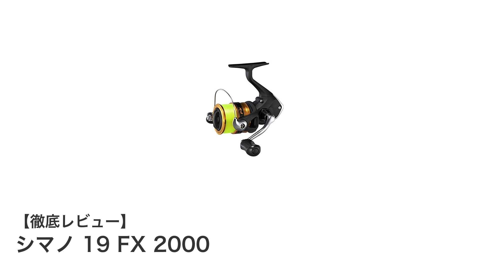 初心者に最適！シマノ 19 FX 2000の魅力を徹底解説