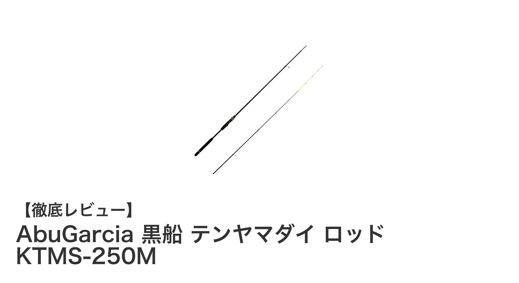 AbuGarcia 黒船テンヤマダイロッドKTMS-250Mで狙う絶妙な一つテンヤ釣りの世界