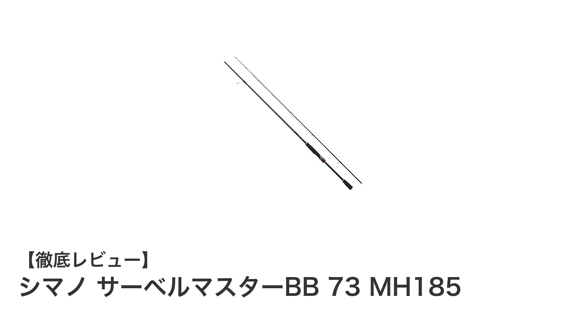 シマノ サーベルマスターBB 73 MH185で極めるタチウオテンヤ釣りの新境地