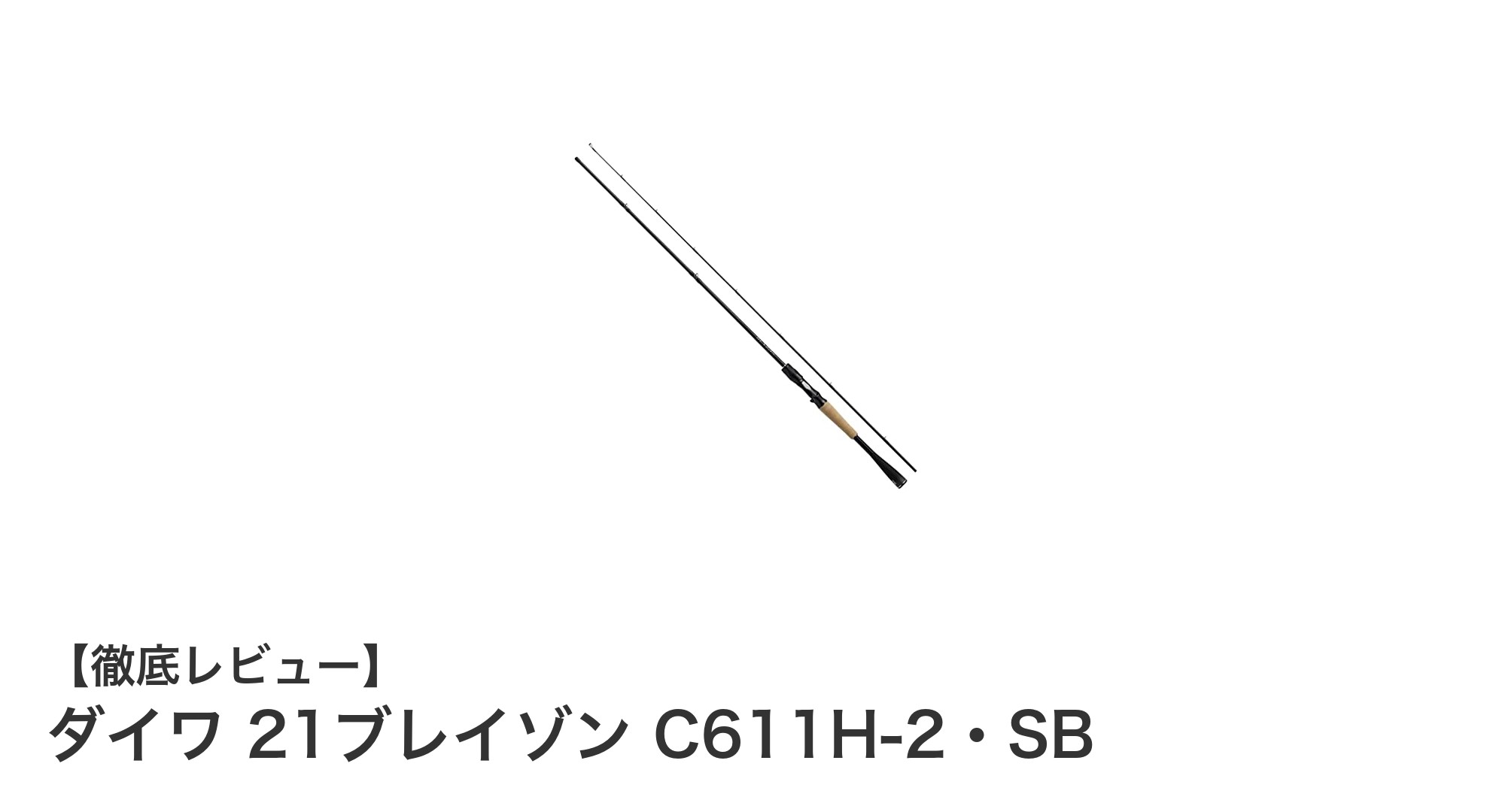 ダイワ 21ブレイゾン C611H-2・SB:ビッグベイトを自在に操る最強ベイトロッド