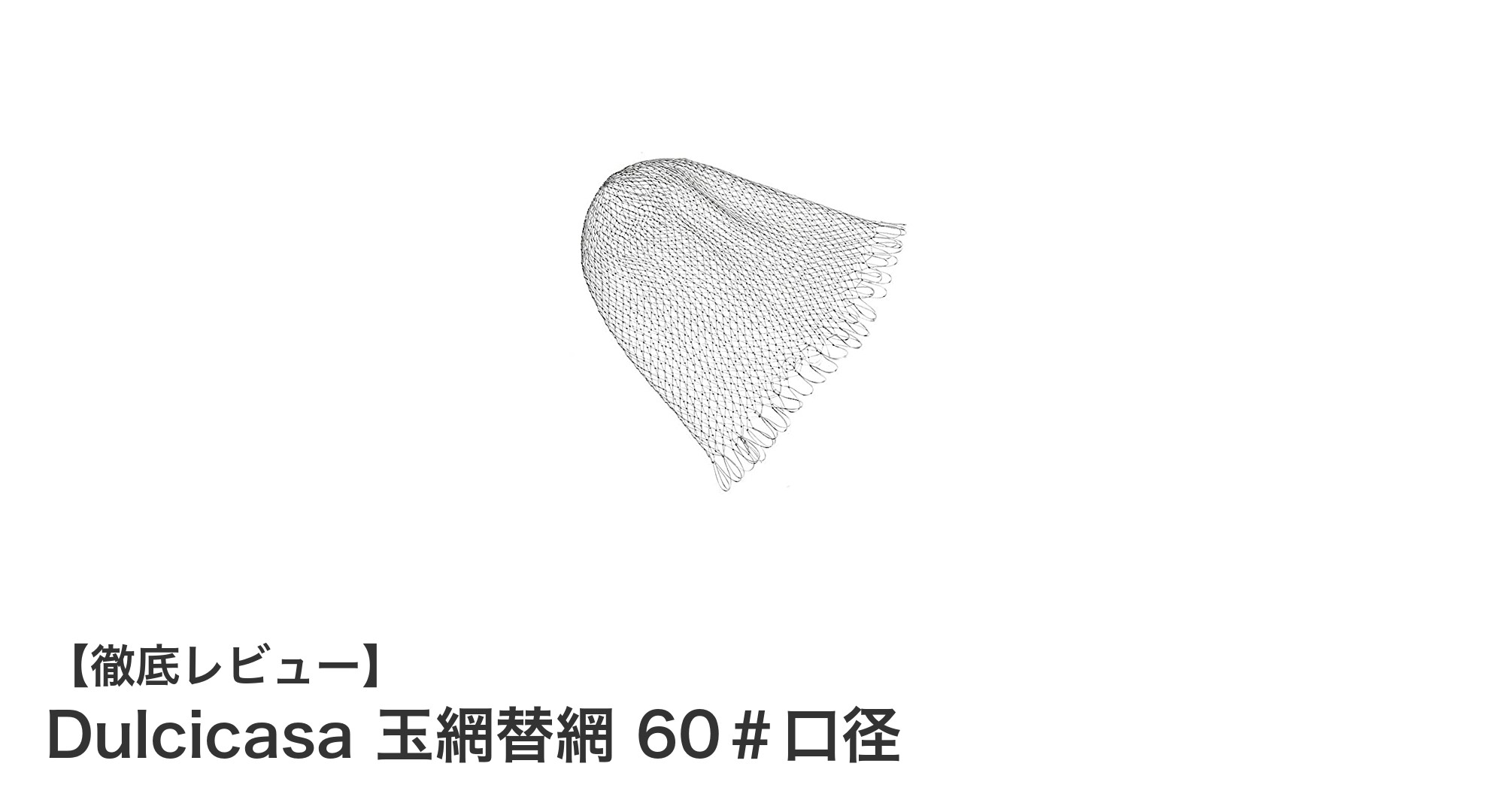 耐久性抜群！Dulcicasaの玉網替網 60＃口径で釣りのパフォーマンス向上
