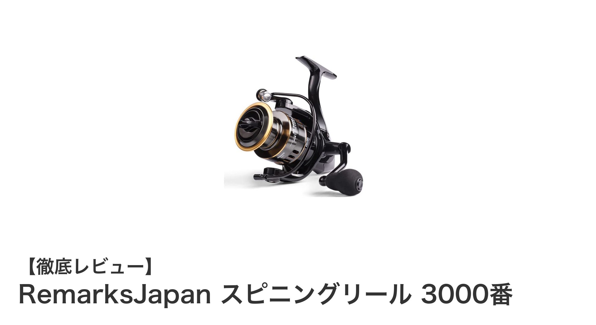 耐腐食性と軽量設計が魅力のRemarksJapanスピニングリール3000番で釣りを楽しもう