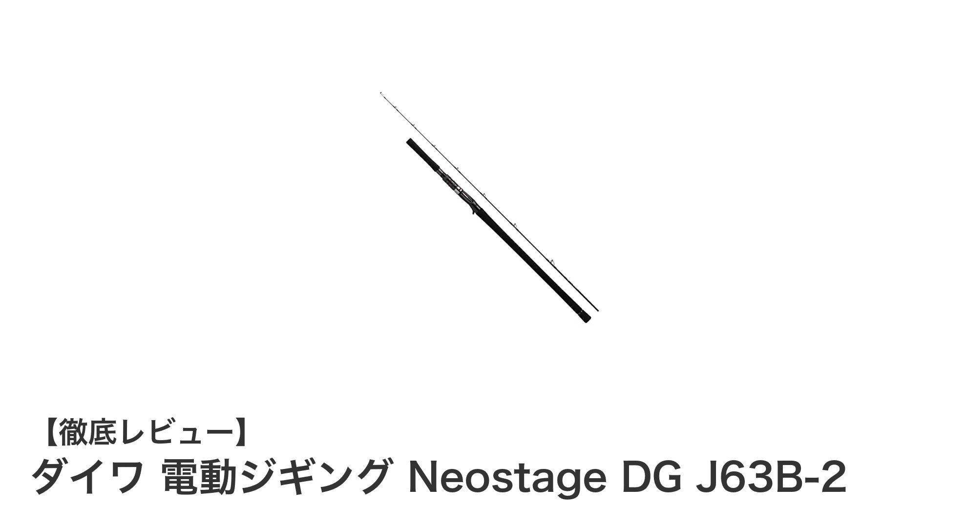 ダイワ 電動ジギング Neostage DG J63B-2で快適ライトジギング体験！
