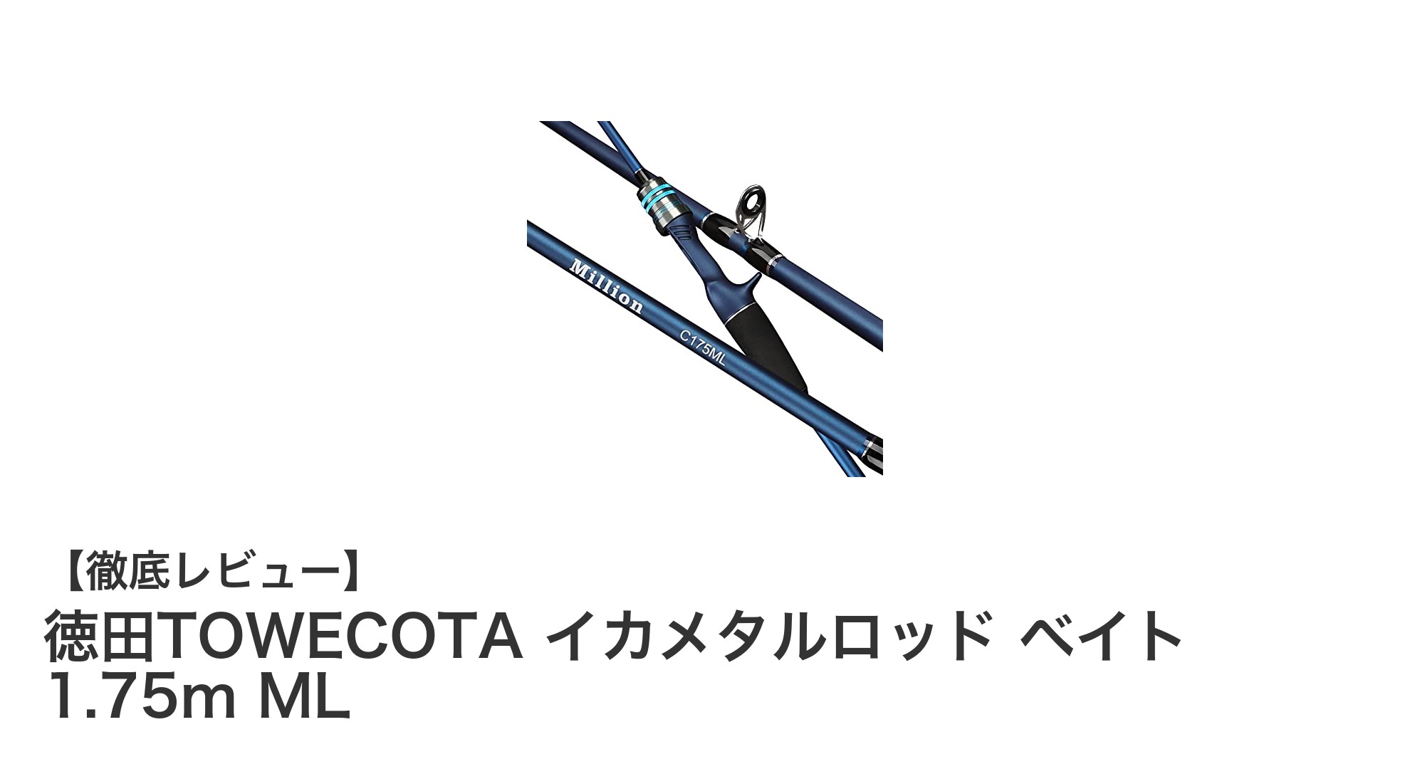 徳田TOWECOTAのイカメタルロッドで狙う!高感度&パワフルな1.75mベイトタイプ竿の魅力