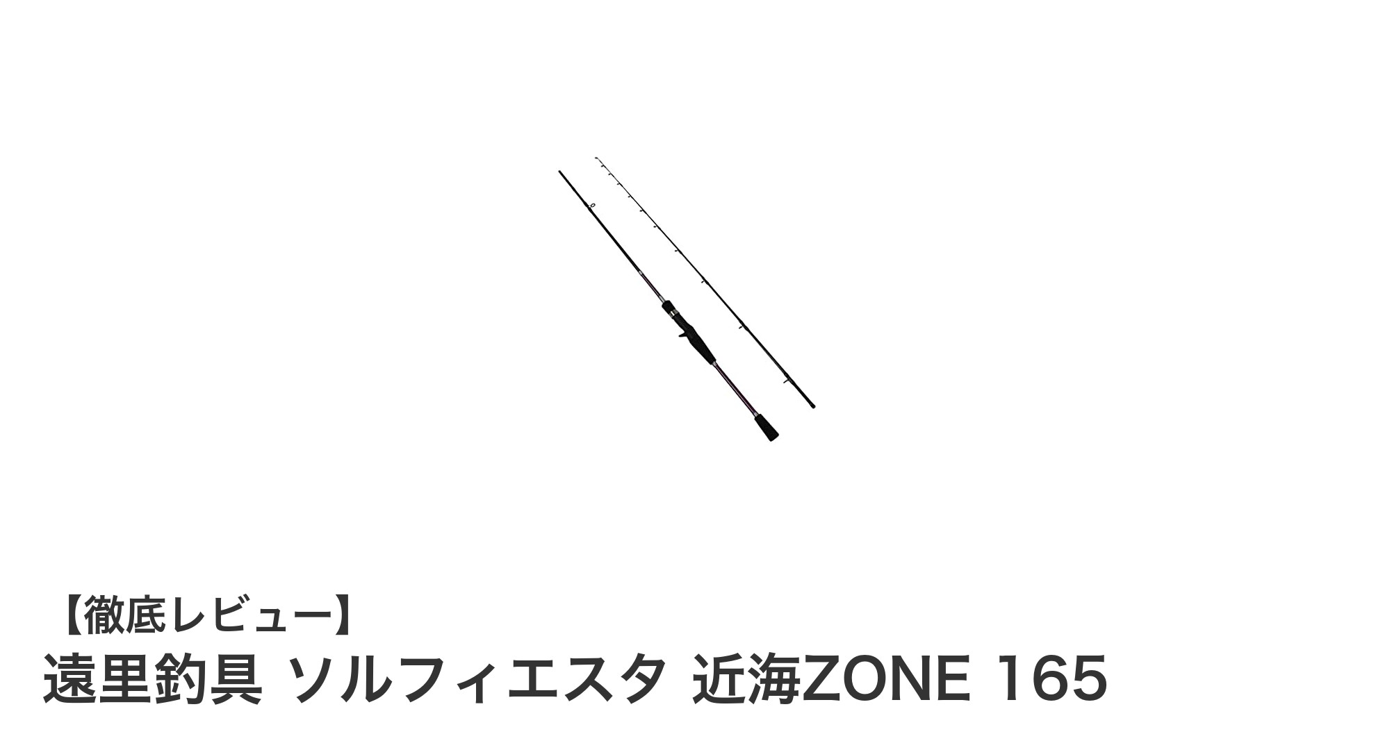 遠里釣具 ソルフィエスタ 近海ZONE 165で楽しむ万能近海船釣り竿の魅力