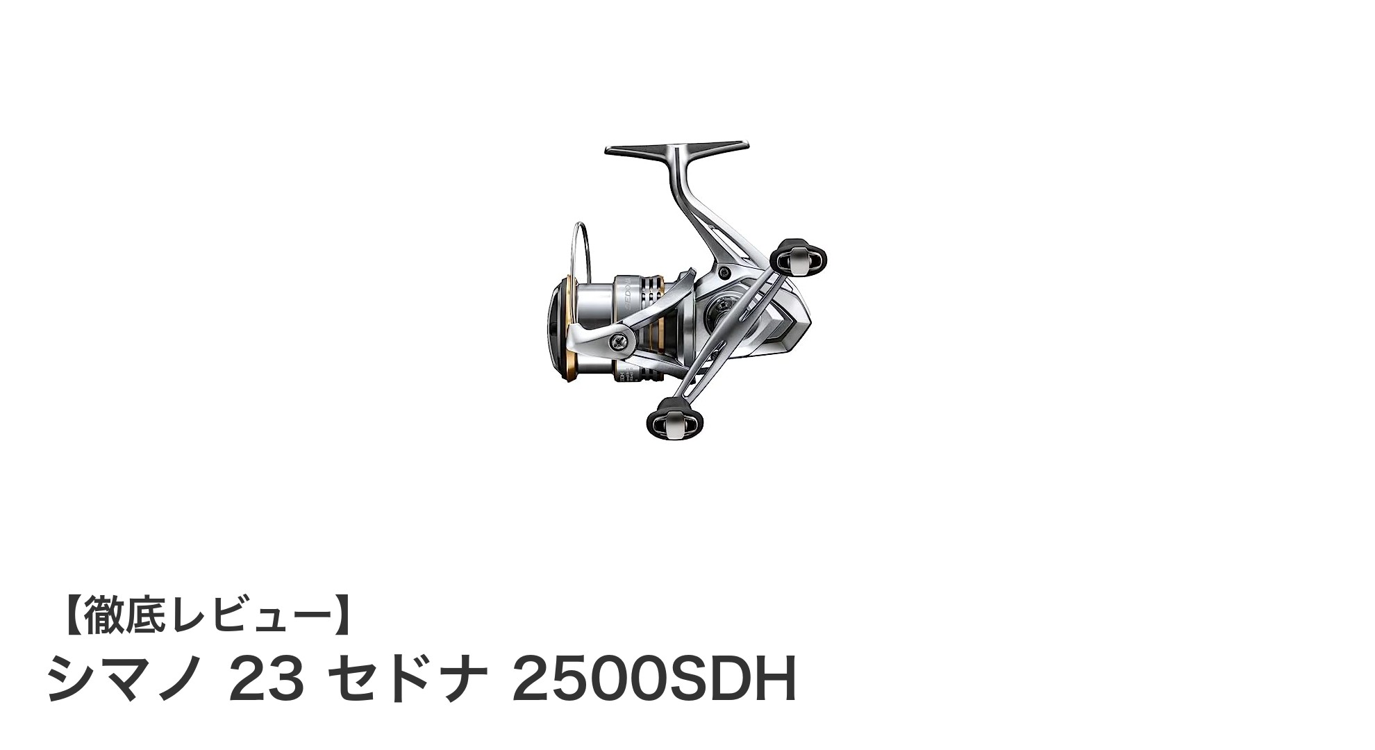 安定感抜群のダブルハンドル！シマノ 23 セドナ 2500SDHの魅力とは？