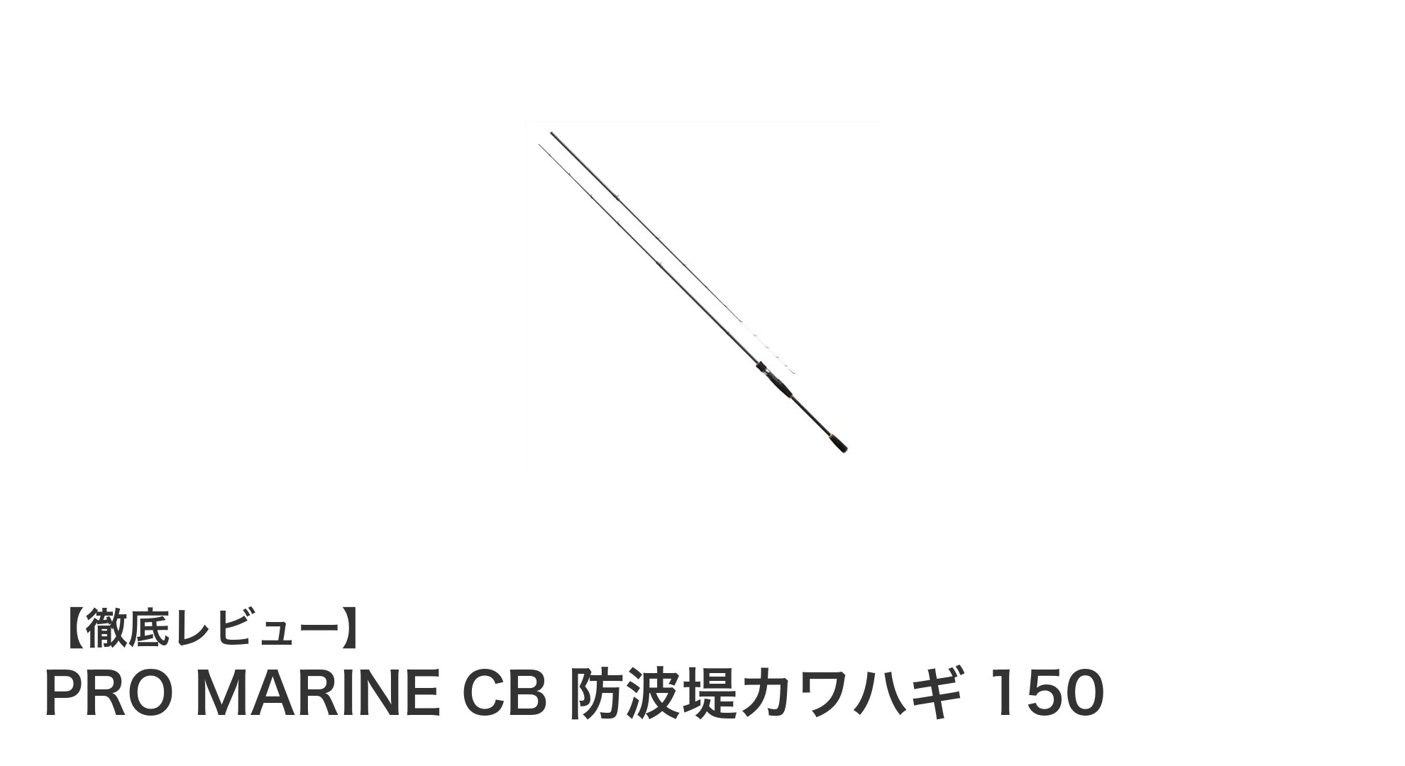 軽量&コンパクト!プロマリンのカワハギ専用ロッド『PRO MARINE CB 防波堤カワハギ 150』の魅力とは?
