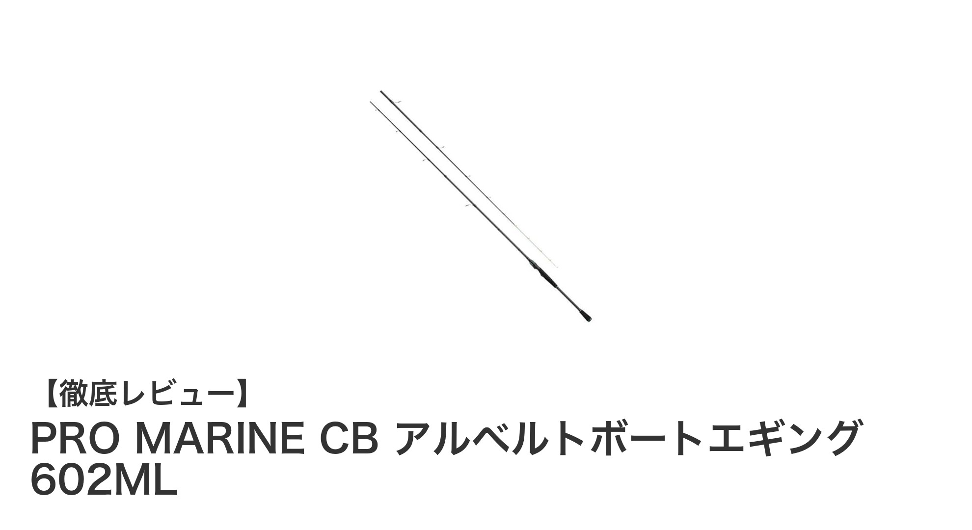 軽量&高感度!PRO MARINE CB アルベルトボートエギング 602MLで快適ティップランロッド体験