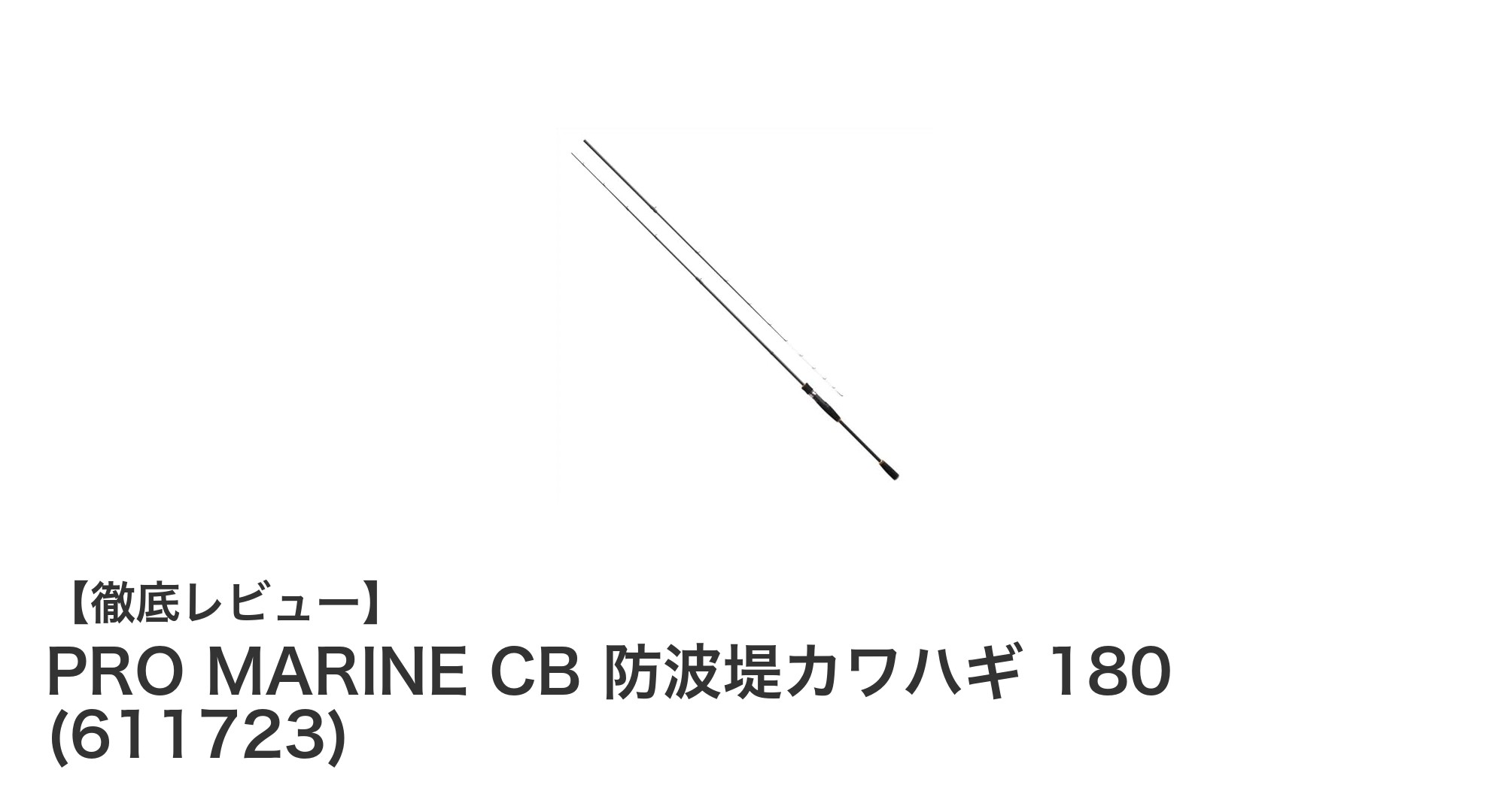 初心者に最適！PRO MARINE CB 防波堤カワハギ 180の魅力を徹底解説