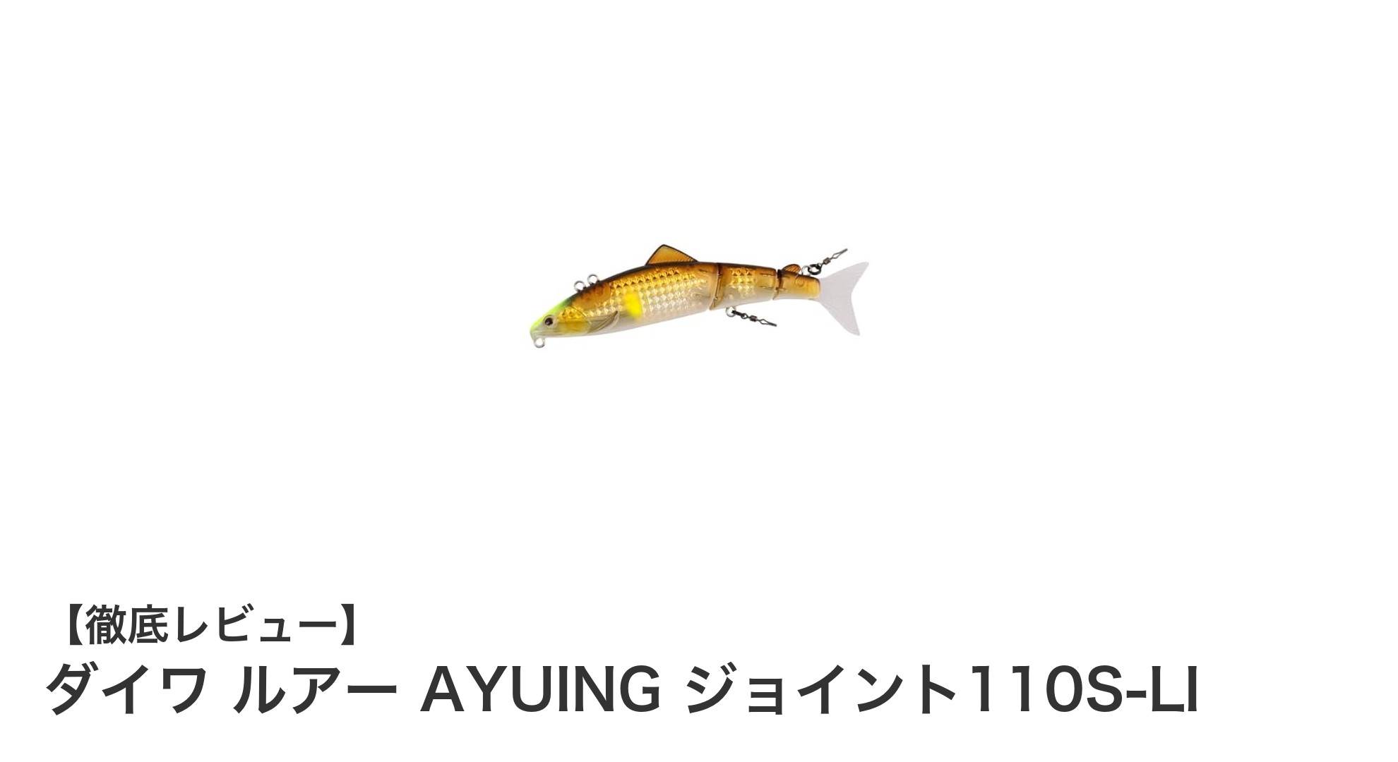 多機能で使い勝手抜群！ダイワのAYUINGジョイント110S-LIでアユ釣りを極める