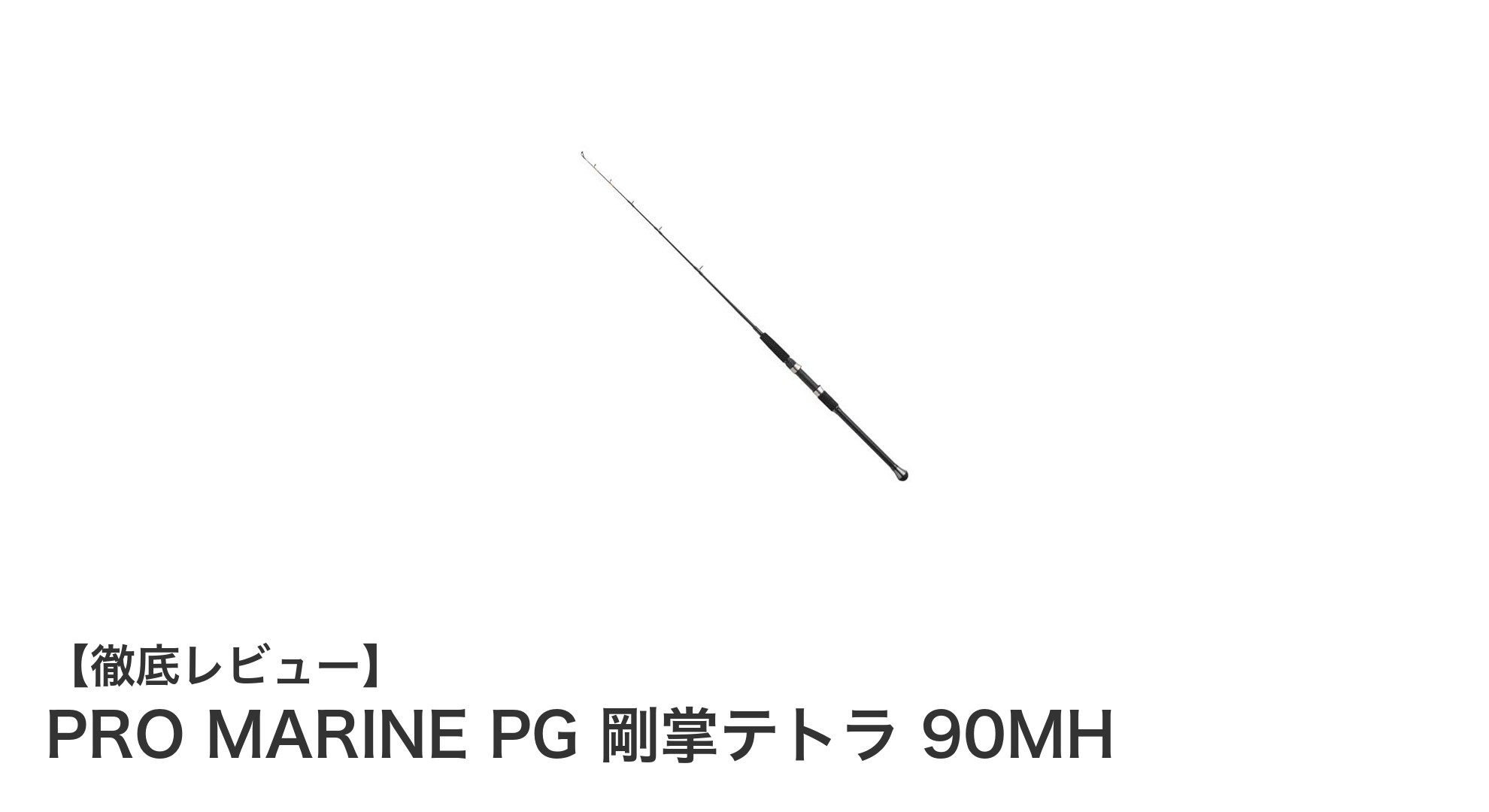 PRO MARINE PG 剛掌テトラ 90MHで楽しむ穴釣りの新定番ロッド