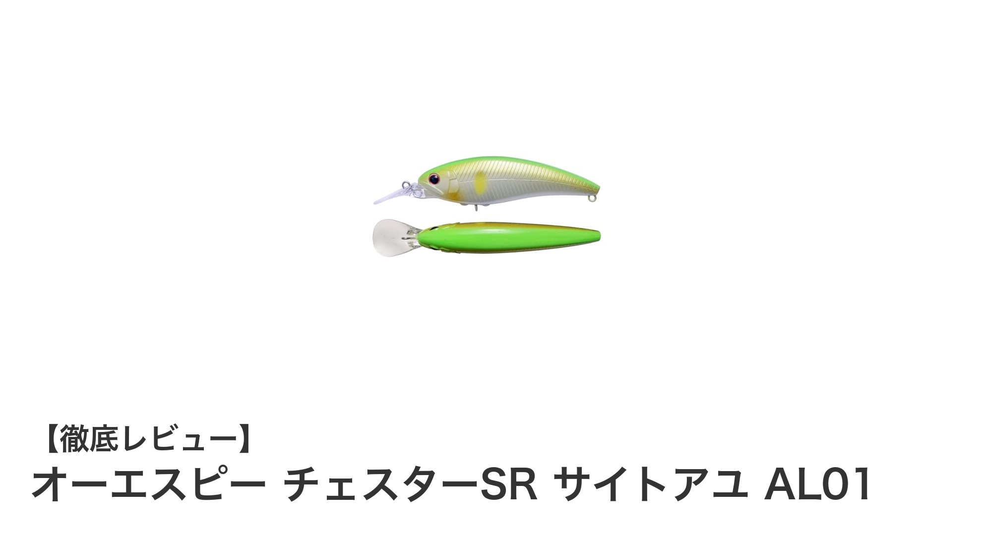 シャロー攻略に最適！オーエスピー チェスターSR サイトアユ AL01の魅力とは？