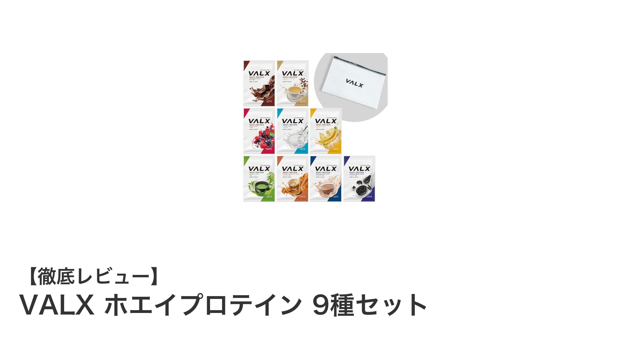 多彩な味を楽しむ！VALX ホエイプロテイン 9種セットで毎日のタンパク質補給をもっと美味しく