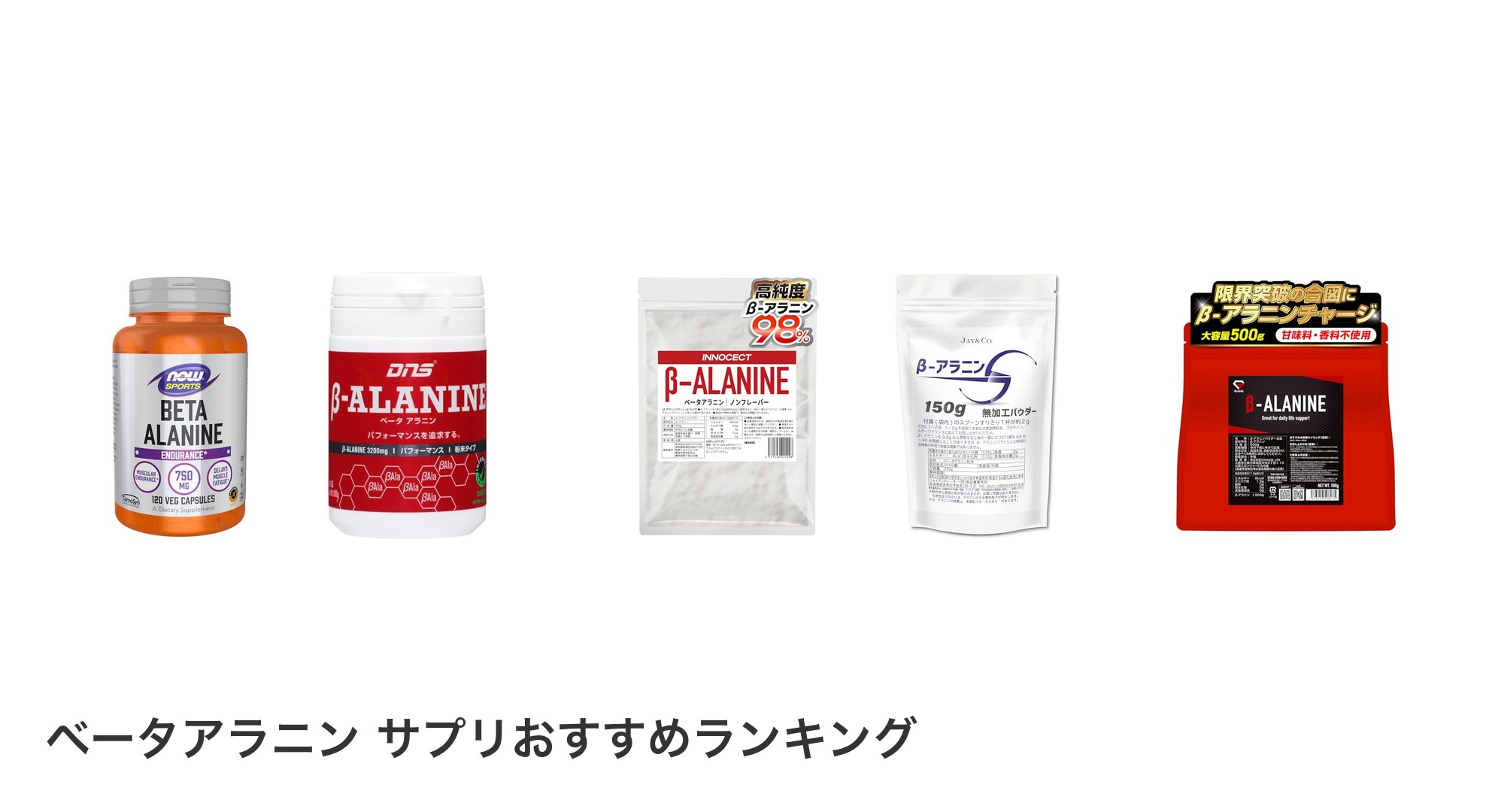 ベータアラニン サプリのおすすめランキング