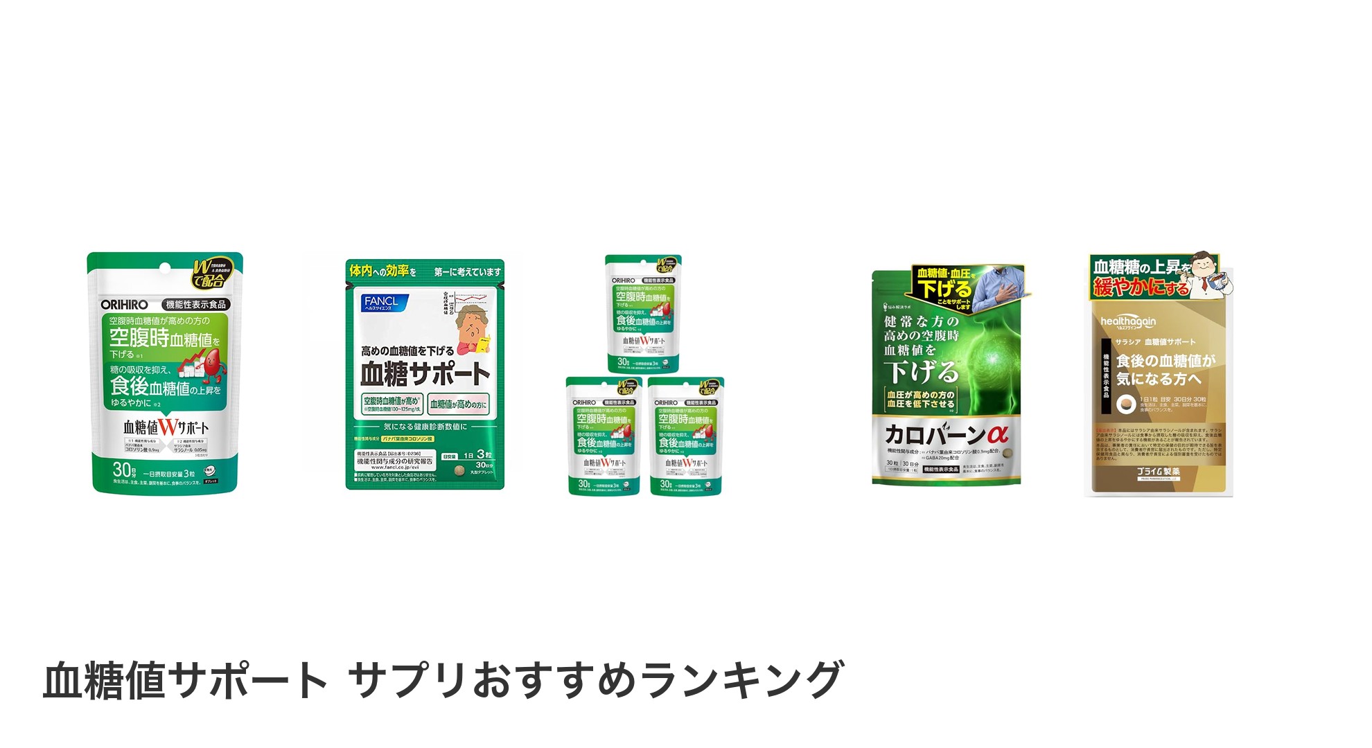 血糖値サポート サプリのおすすめランキング