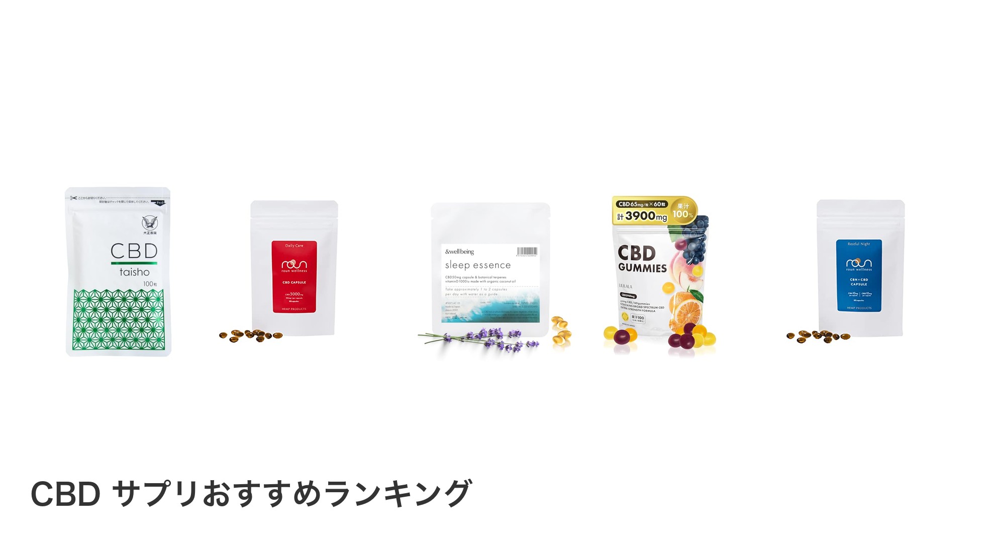 CBD サプリのおすすめランキング