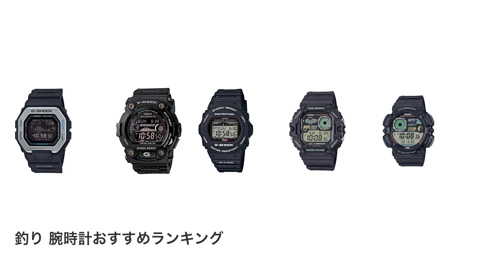 釣り 腕時計のおすすめランキング