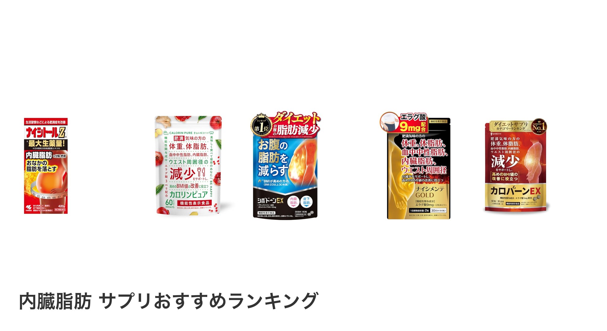 内臓脂肪 サプリのおすすめランキング