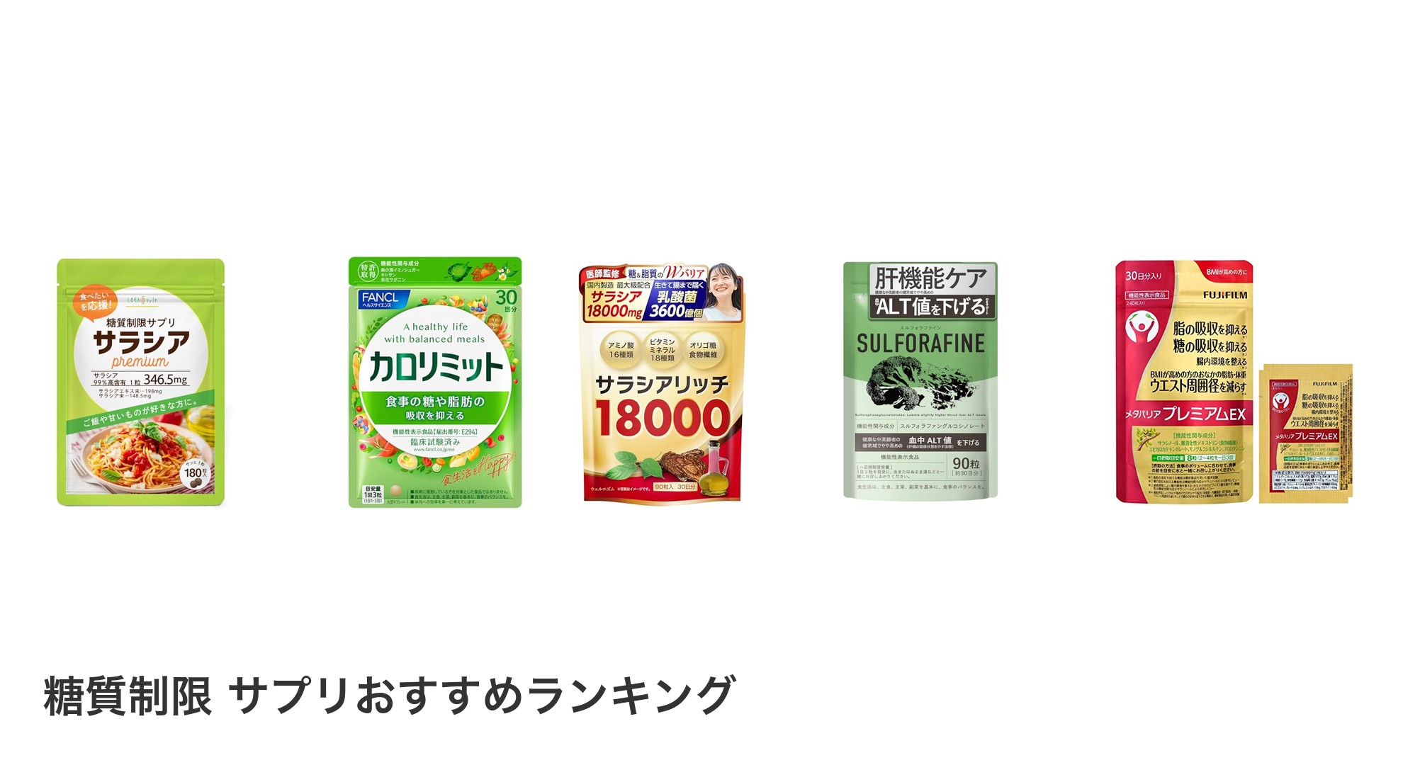 糖質制限 サプリのおすすめランキング