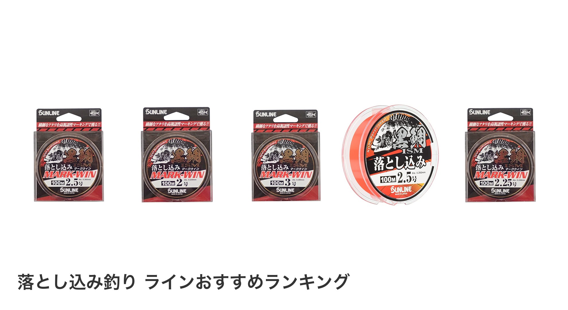 落とし込み釣り ラインのおすすめランキング