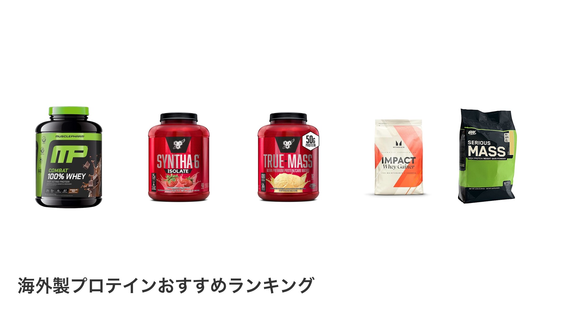 海外製プロテインのおすすめランキング