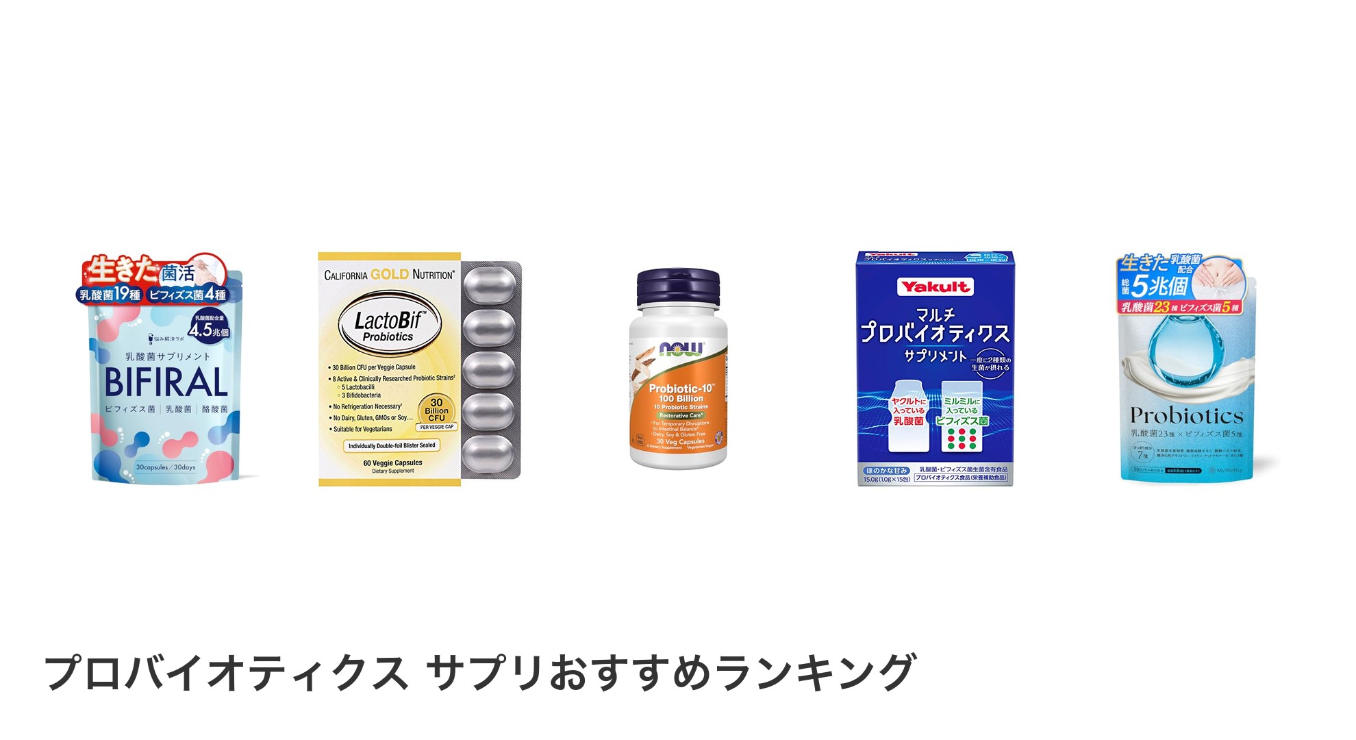 プロバイオティクス サプリのおすすめランキング