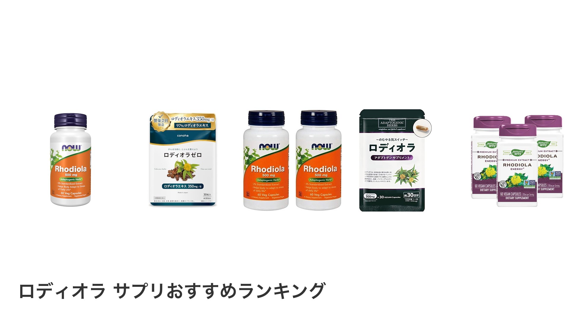 ロディオラ サプリのおすすめランキング